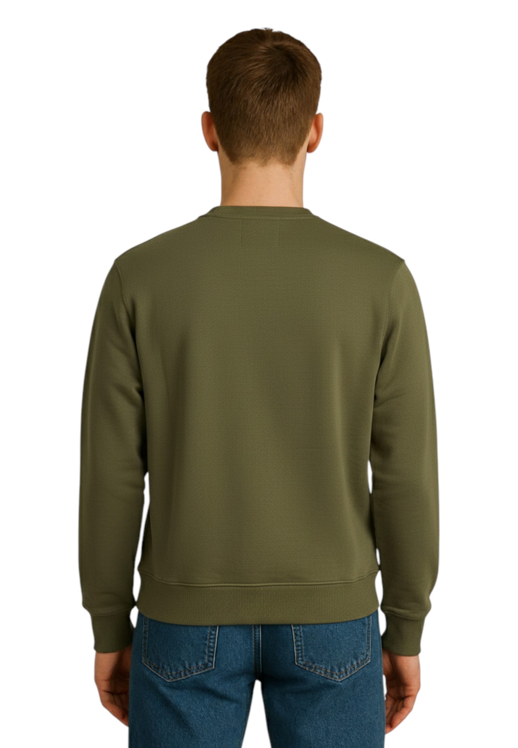 FELPA A GIROCOLLO Verde Woc