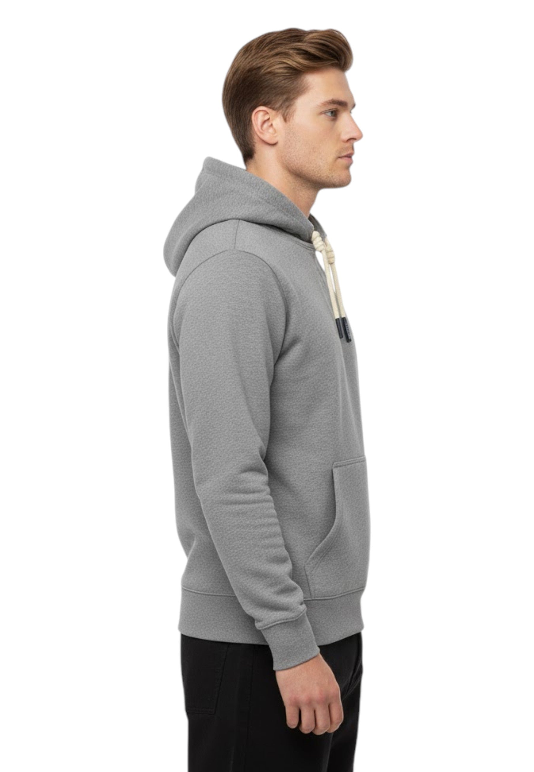 FELPE CON CAPPUCCIO Grigio Sebago