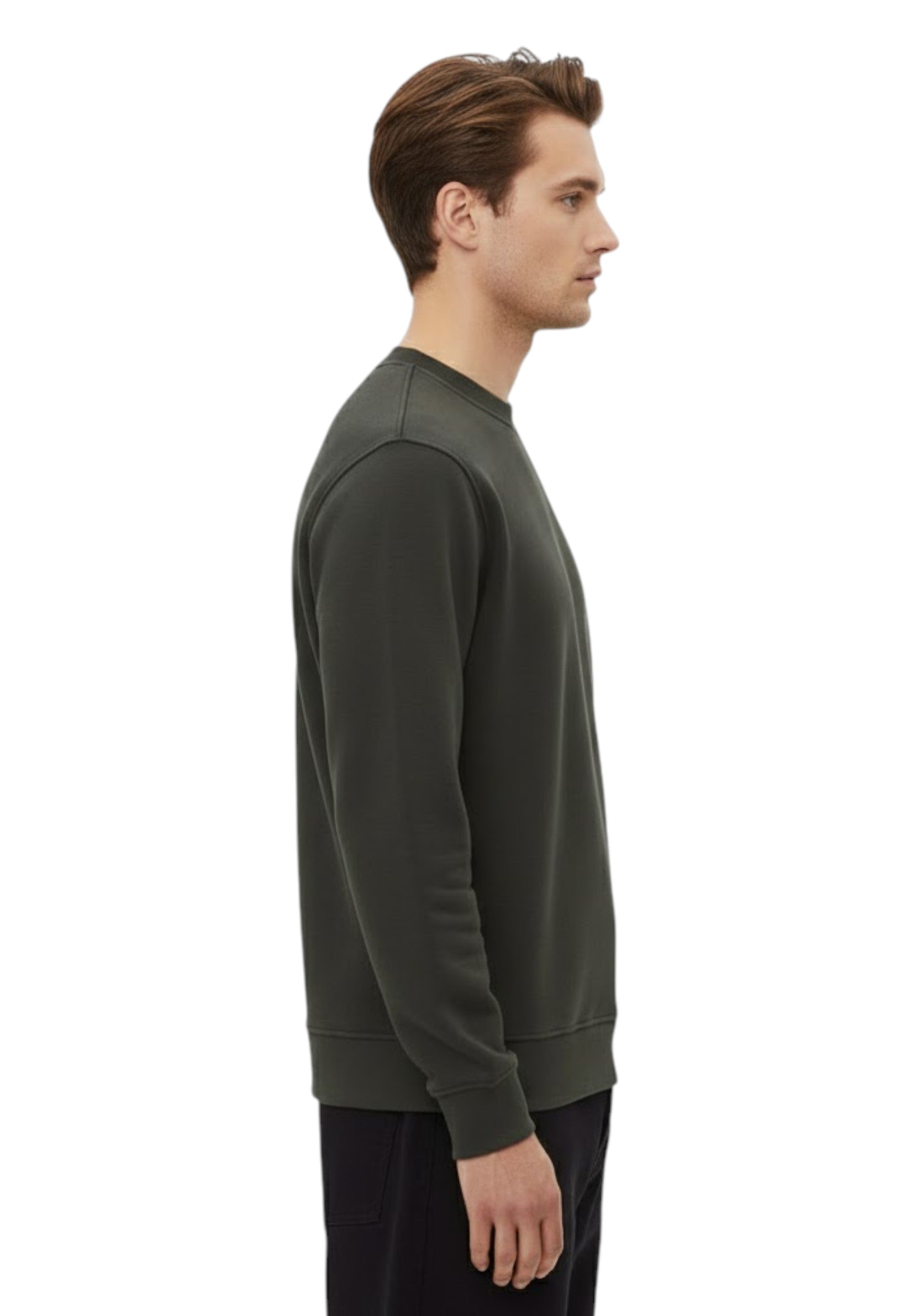 FELPA A GIROCOLLO Verde K Way