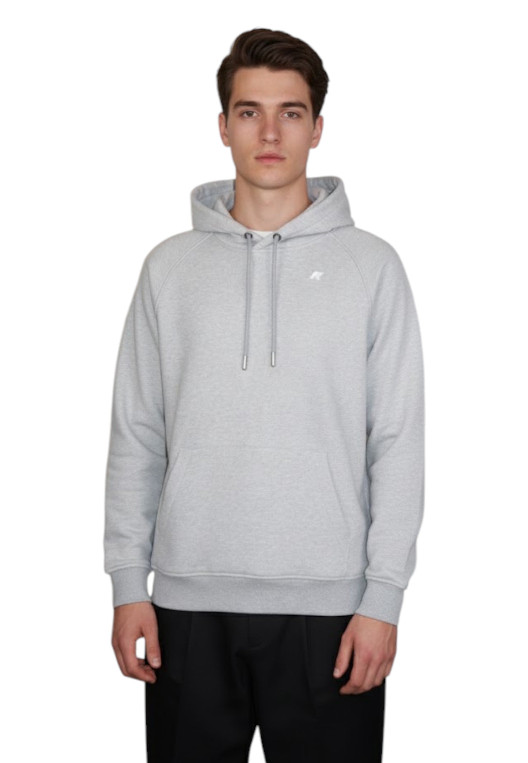 FELPE CON CAPPUCCIO Grigio K Way
