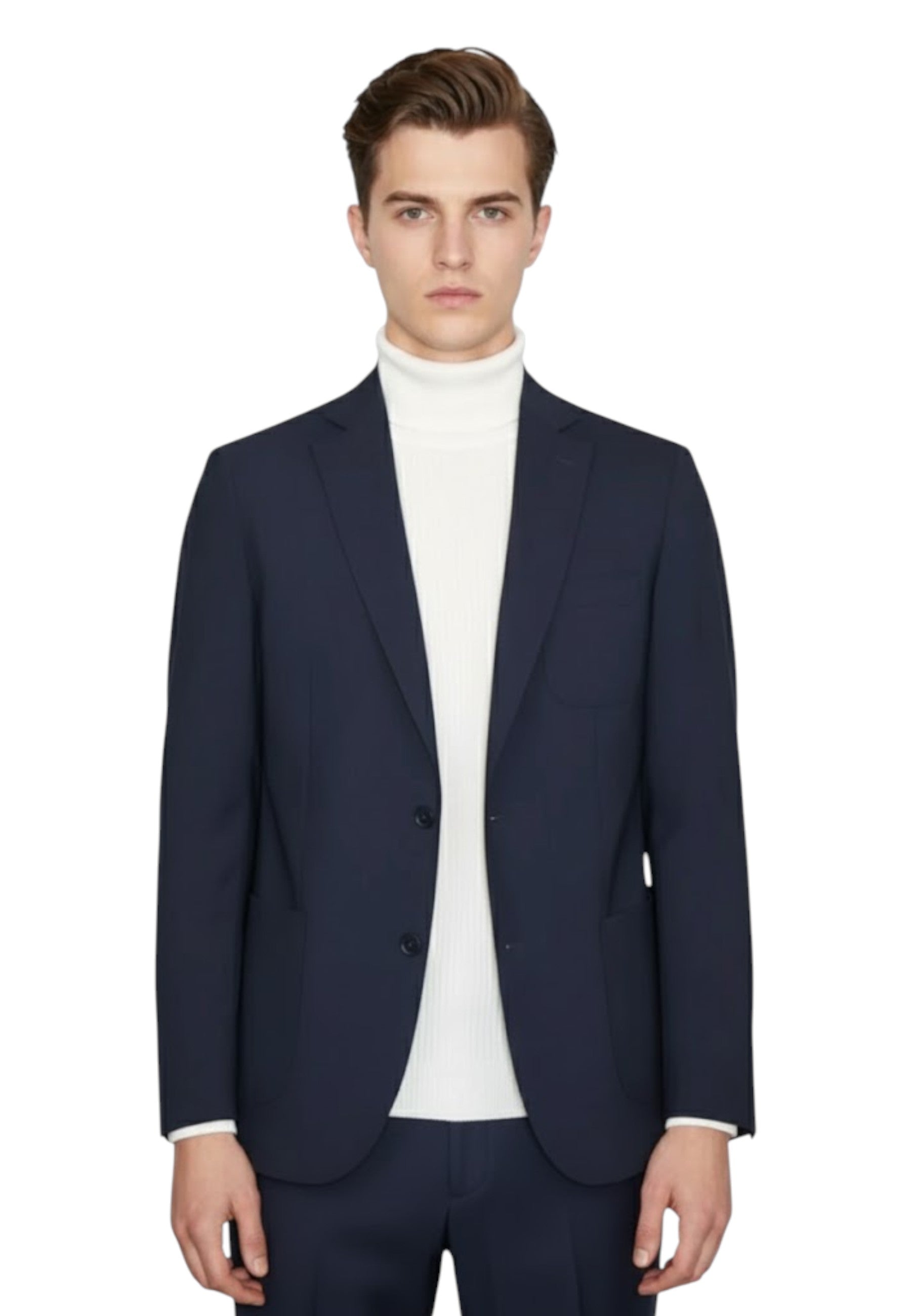 BLAZER MONOPETTO Blu Bottega Marchigiana