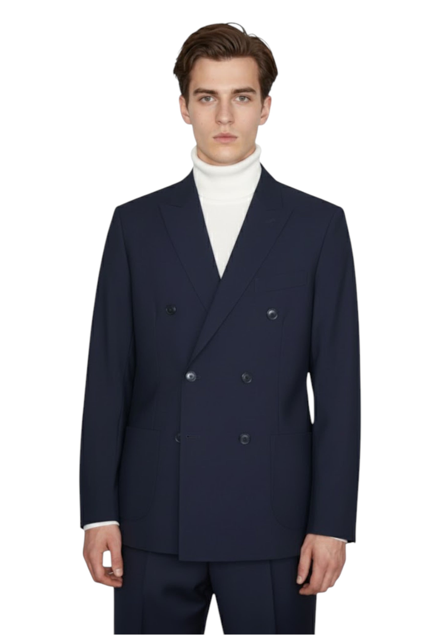 BLAZER DOPPIOPETTO Blu Bottega Marchigiana