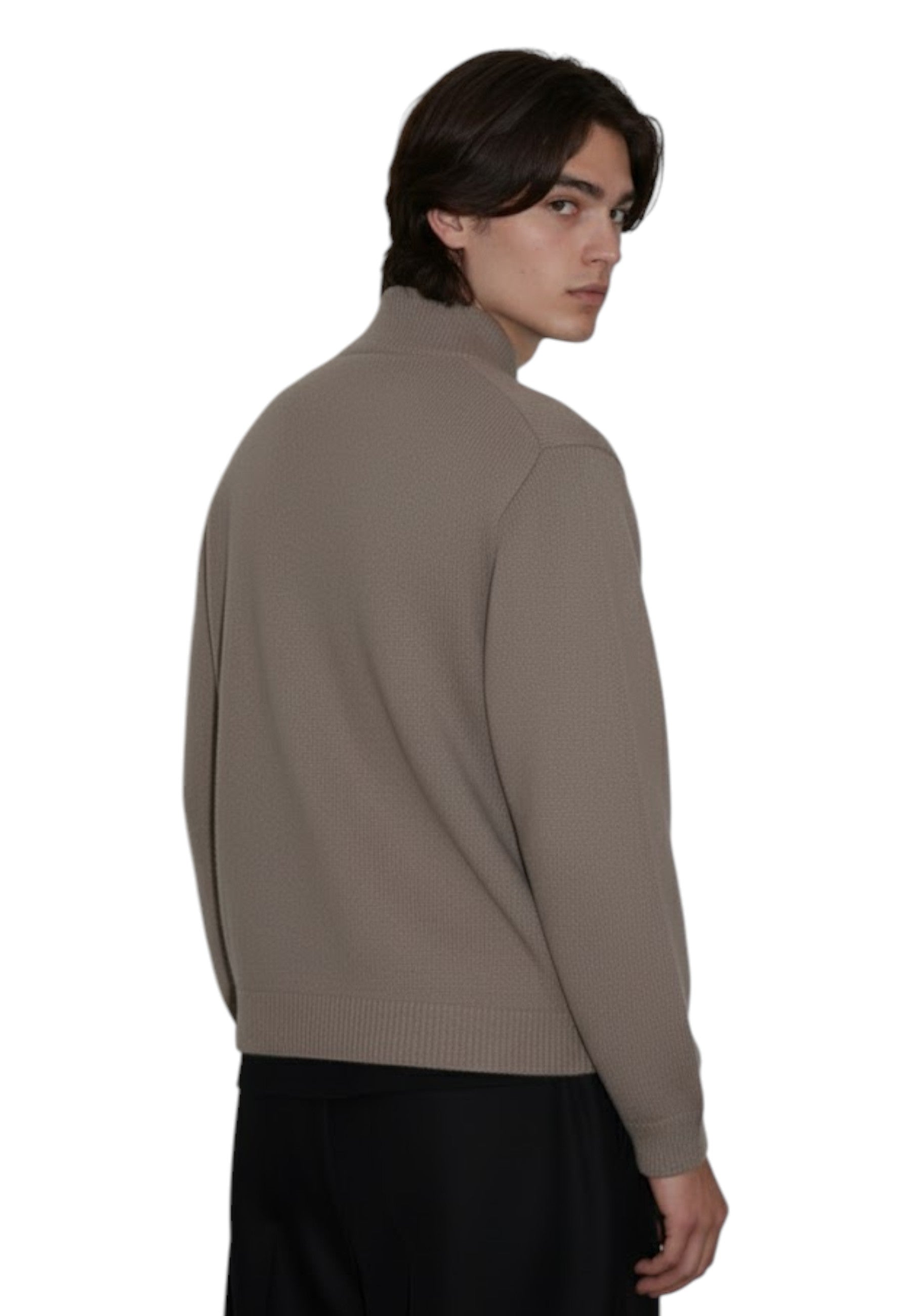 MAGLIE CON ZIP Beige Daniele Fiesoli