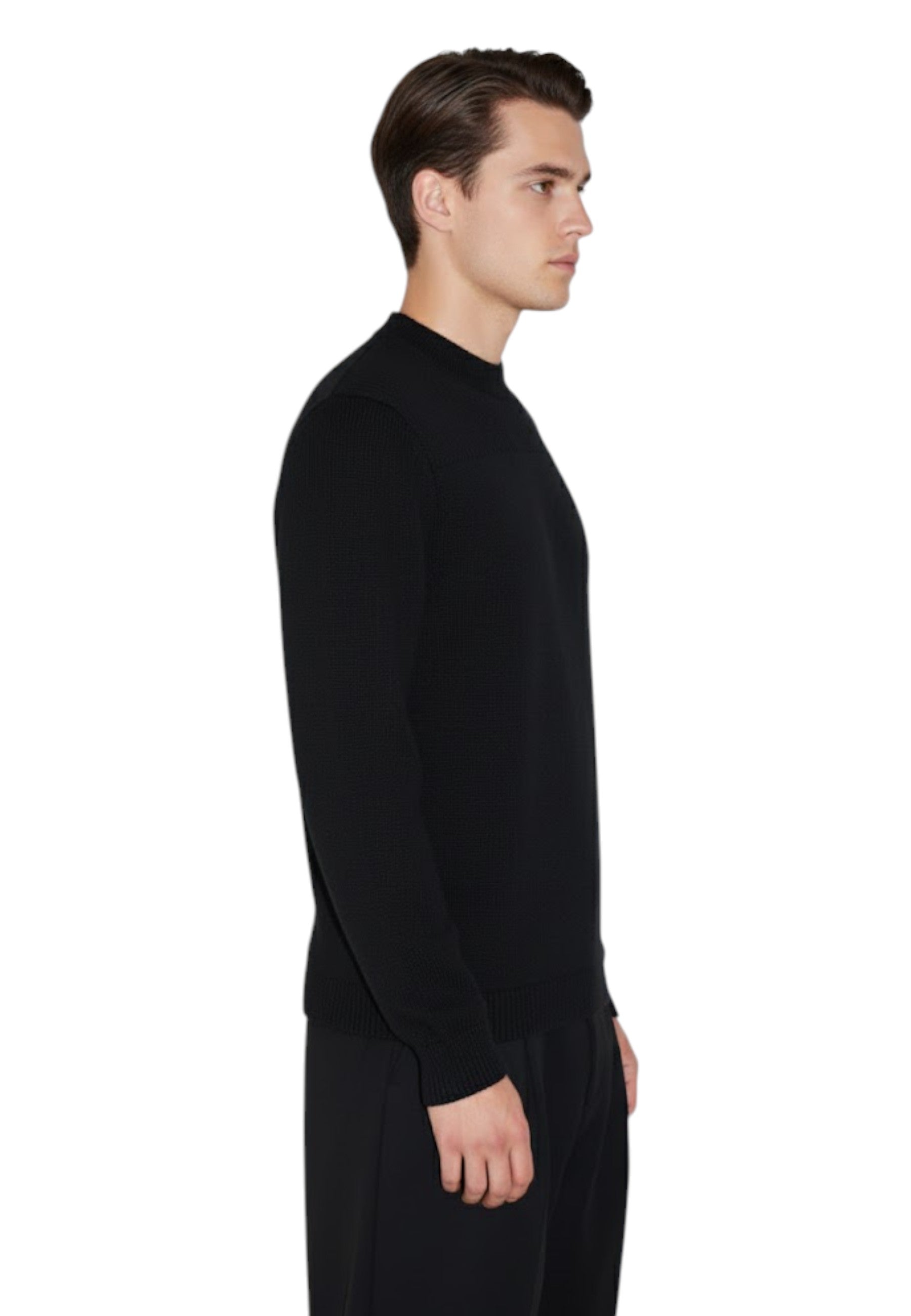 GIROCOLLO MANICA LUNGA Nero Daniele Fiesoli