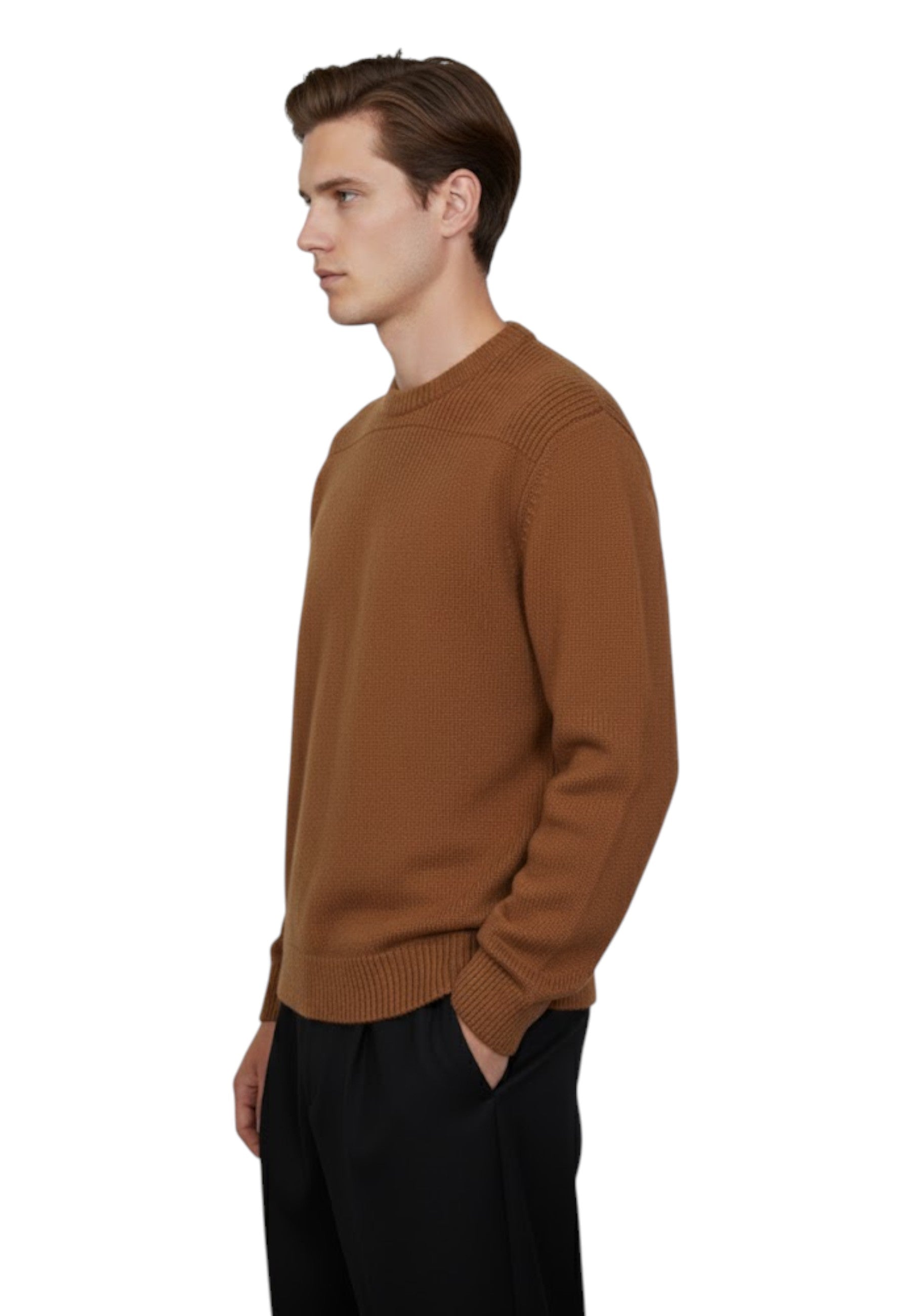 GIROCOLLO MANICA LUNGA Marrone Daniele Fiesoli