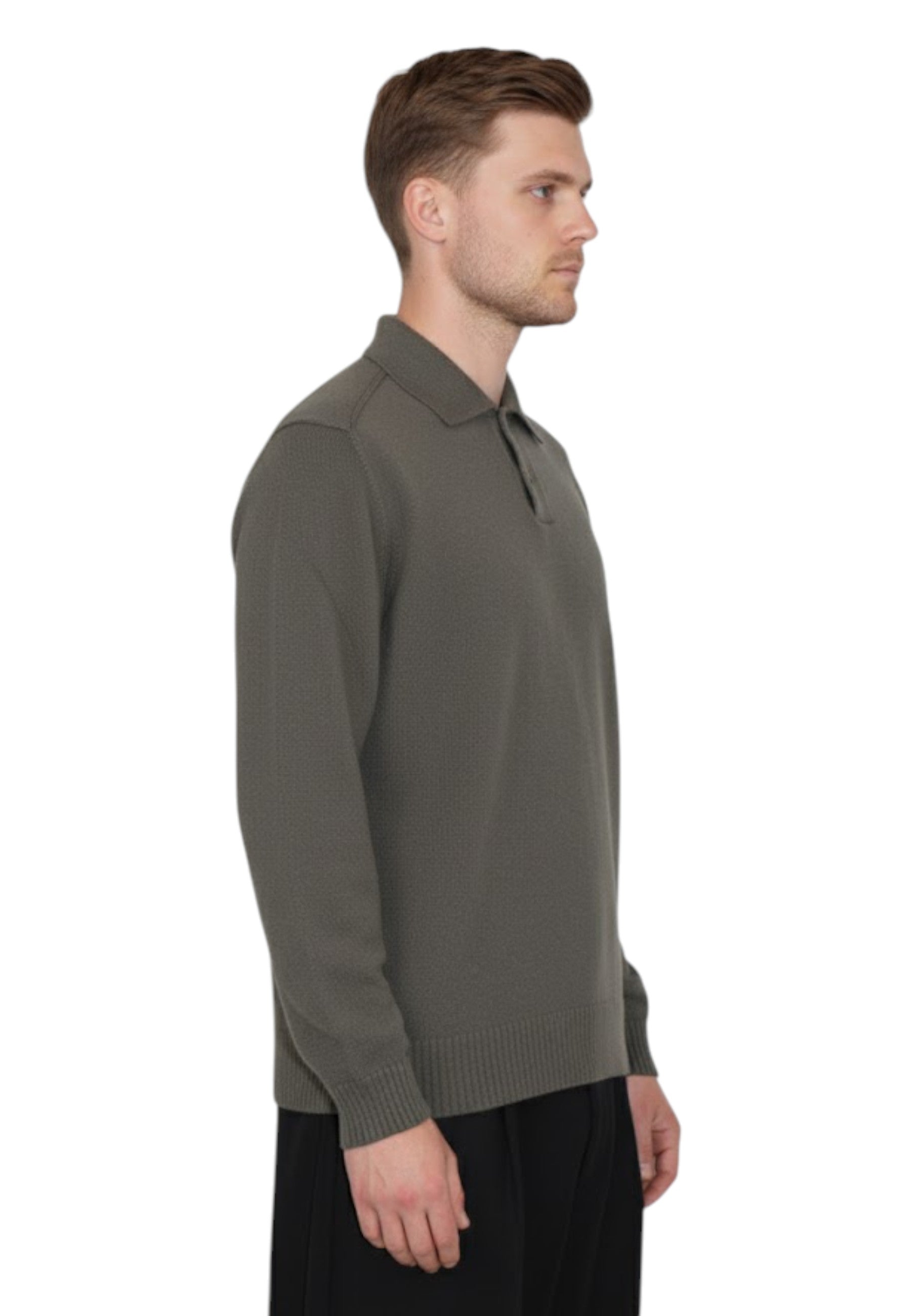 POLO MANICA LUNGA Grigio Daniele Fiesoli