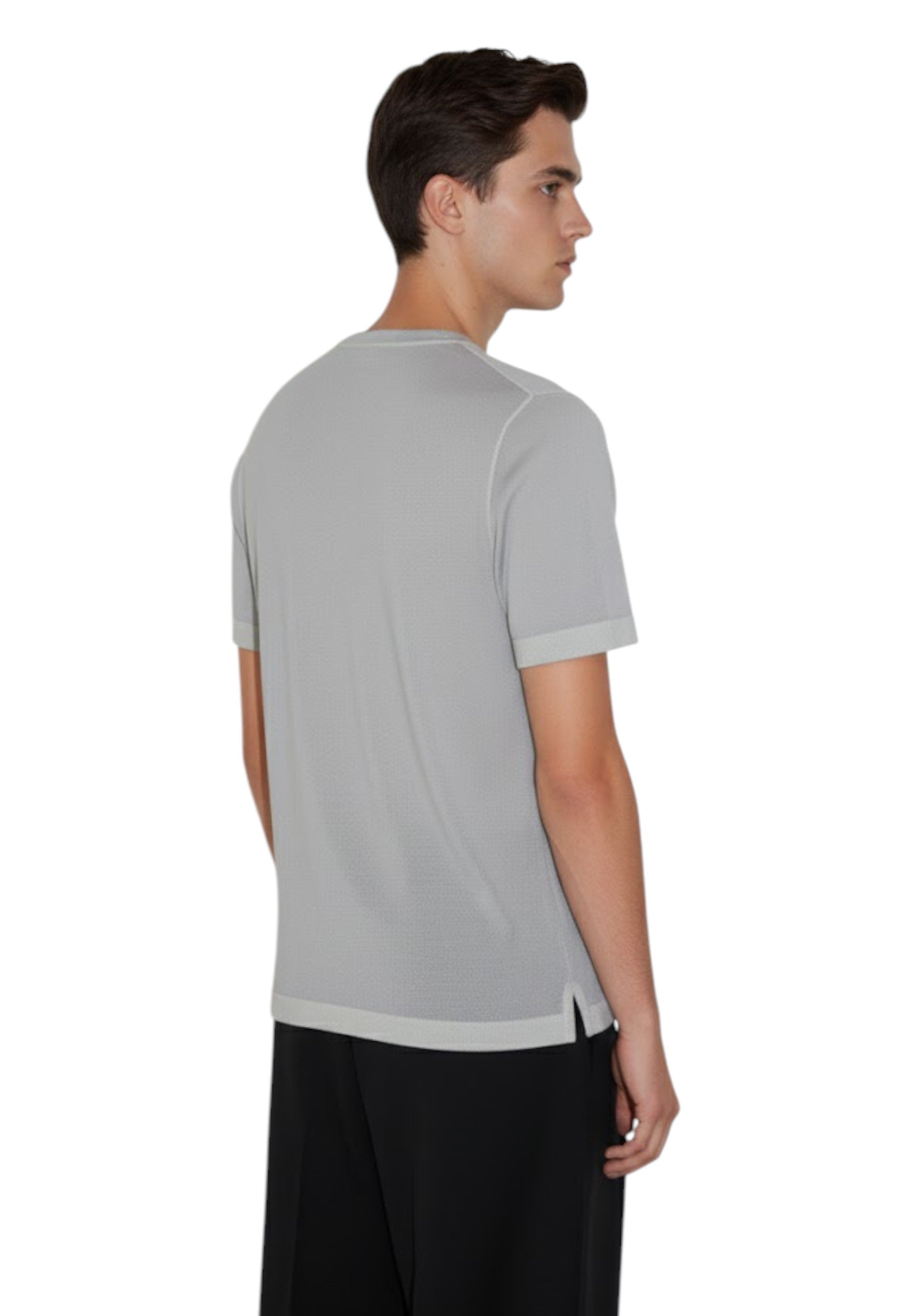 GIROCOLLO MANICA CORTA Grigio Daniele Fiesoli