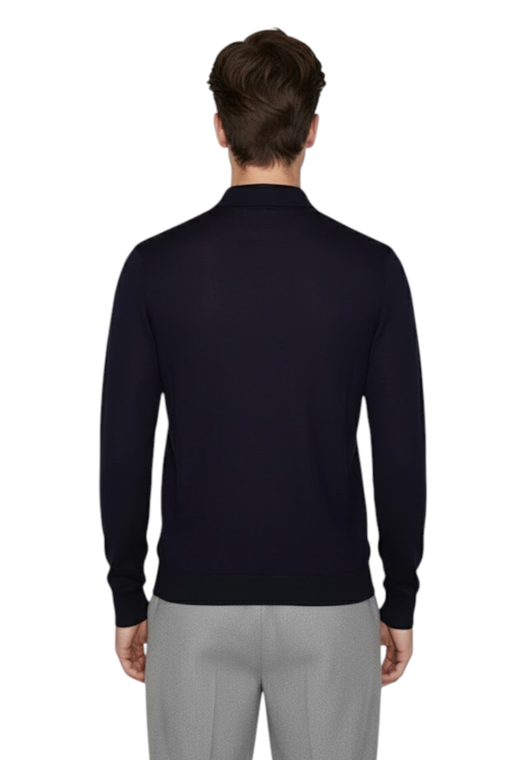 POLO MANICA LUNGA Blu Daniele Fiesoli