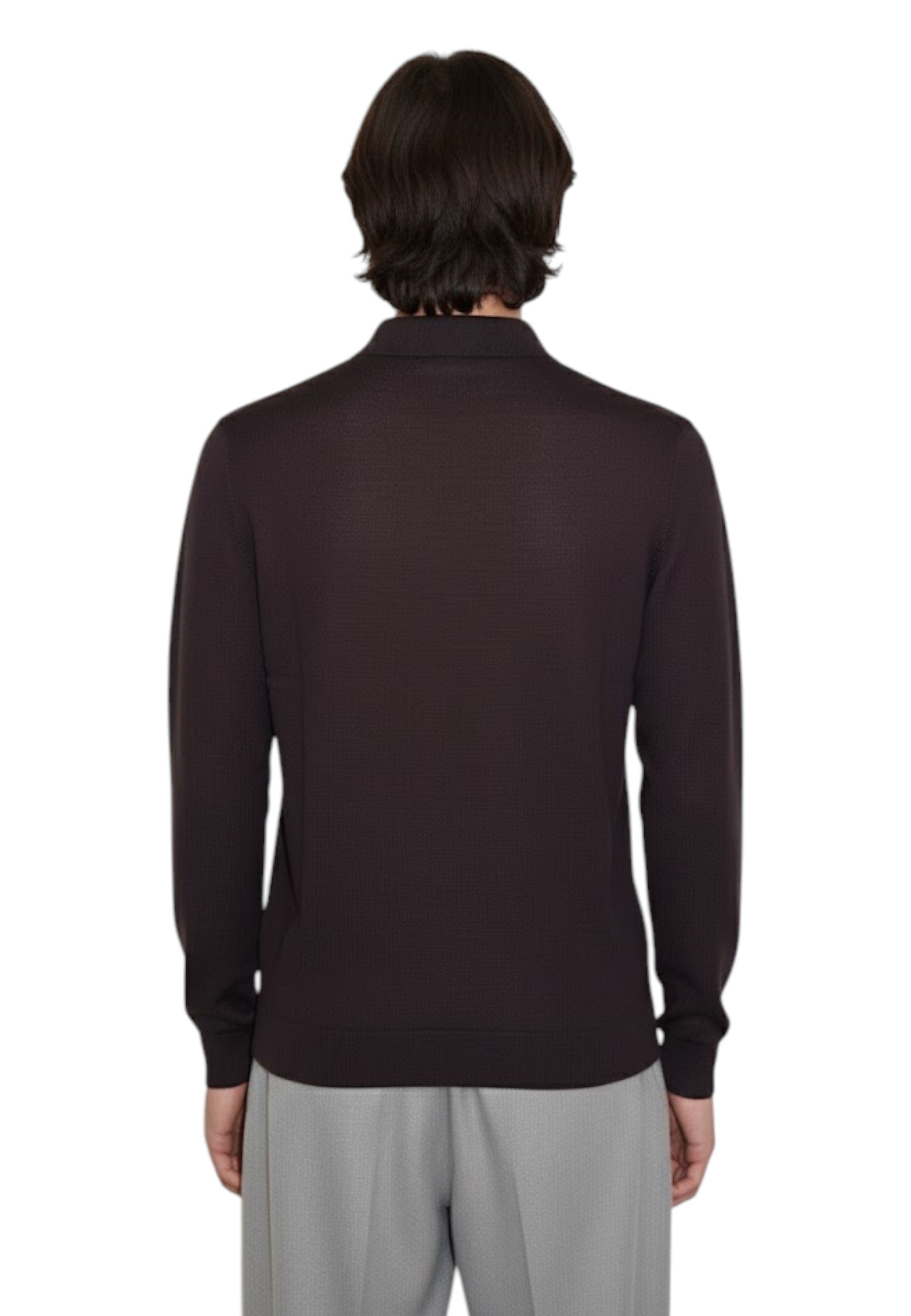 POLO MANICA LUNGA Marrone Daniele Fiesoli