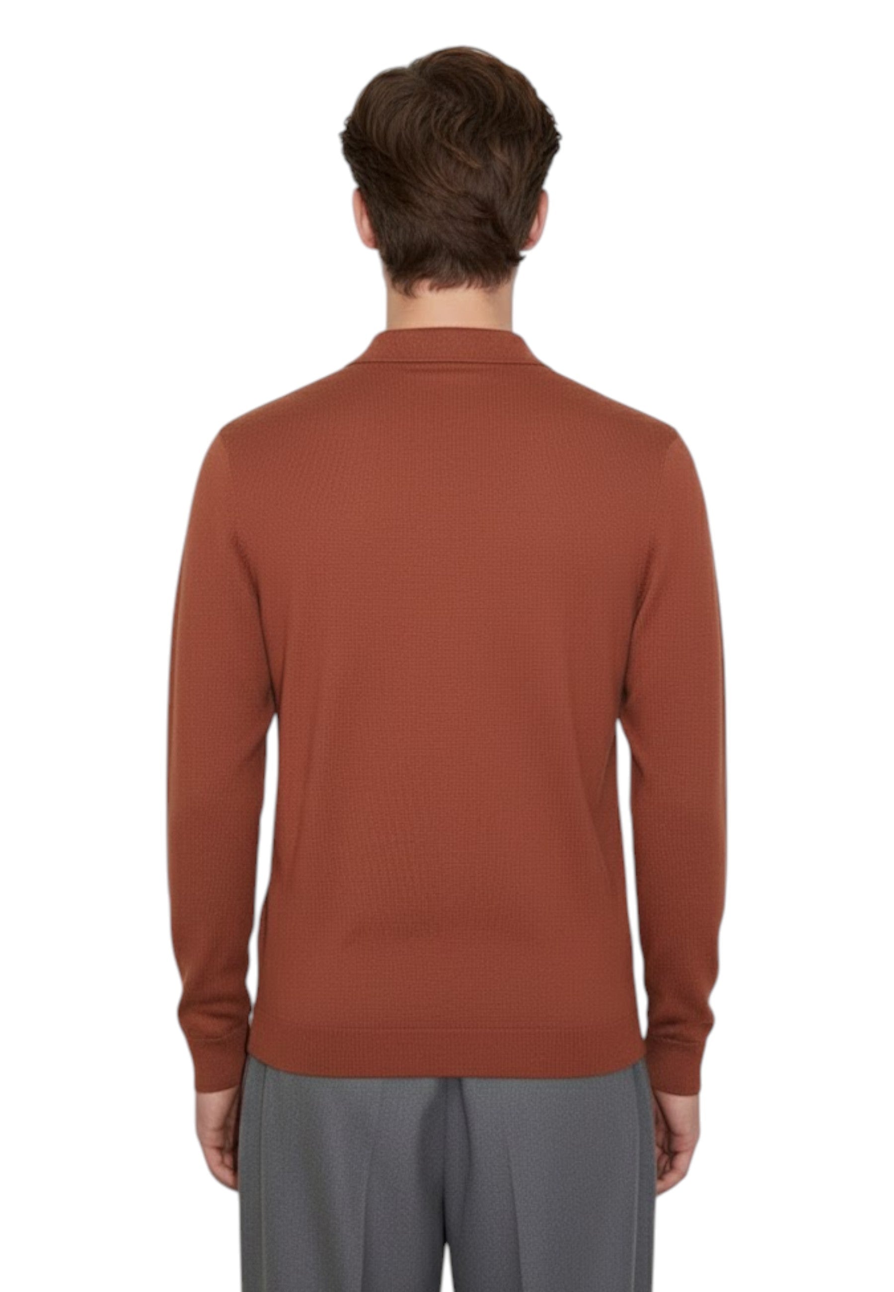 POLO MANICA LUNGA Marrone Daniele Fiesoli