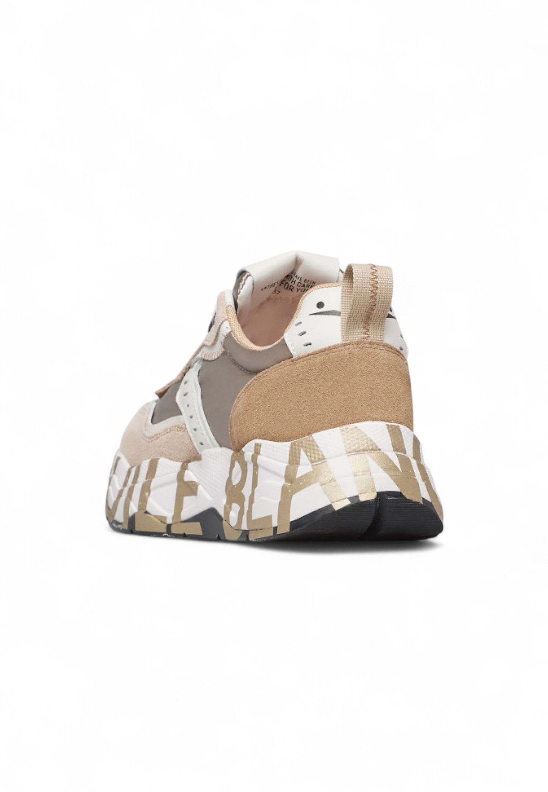 SNEAKERS Beige Voile Blanche
