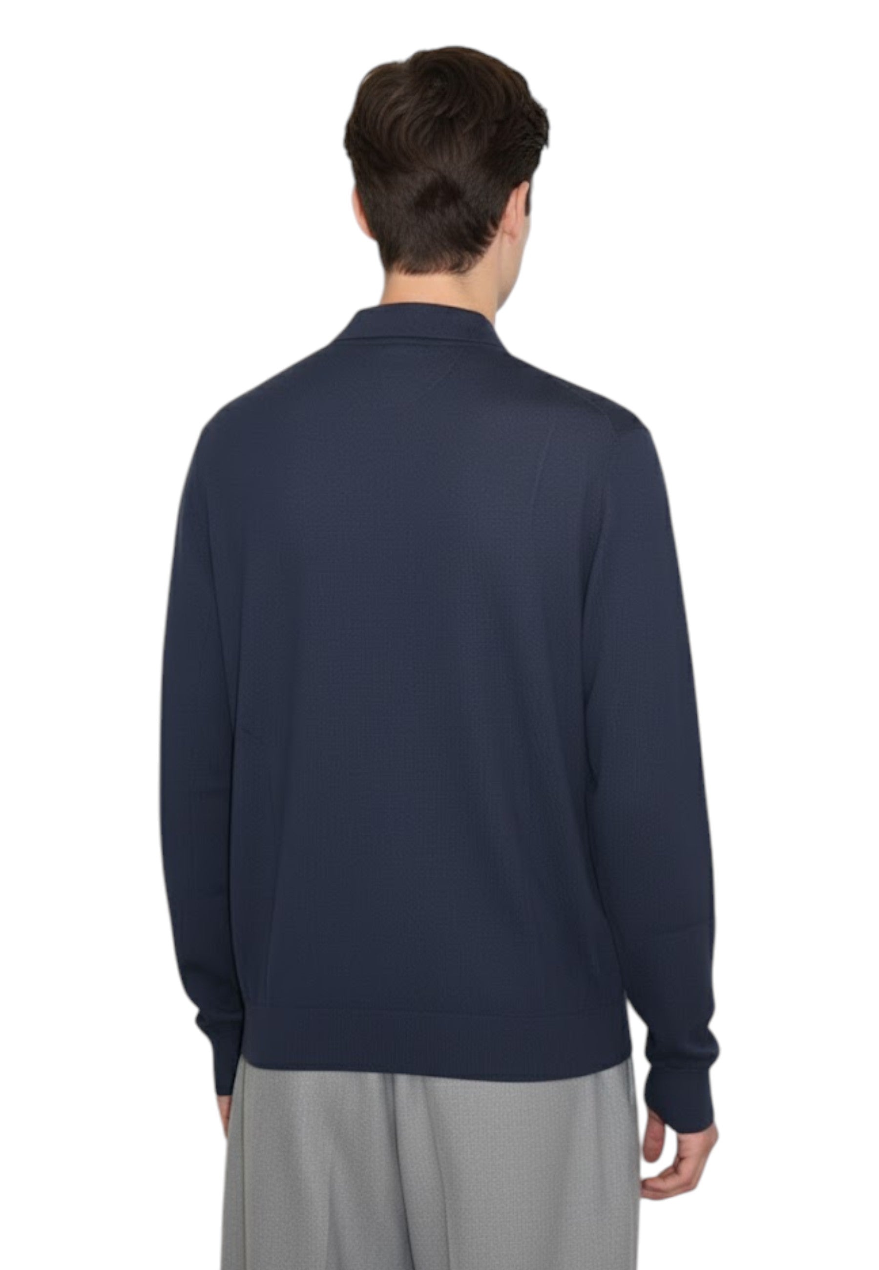 POLO MANICA LUNGA Blu People Of Shibuya