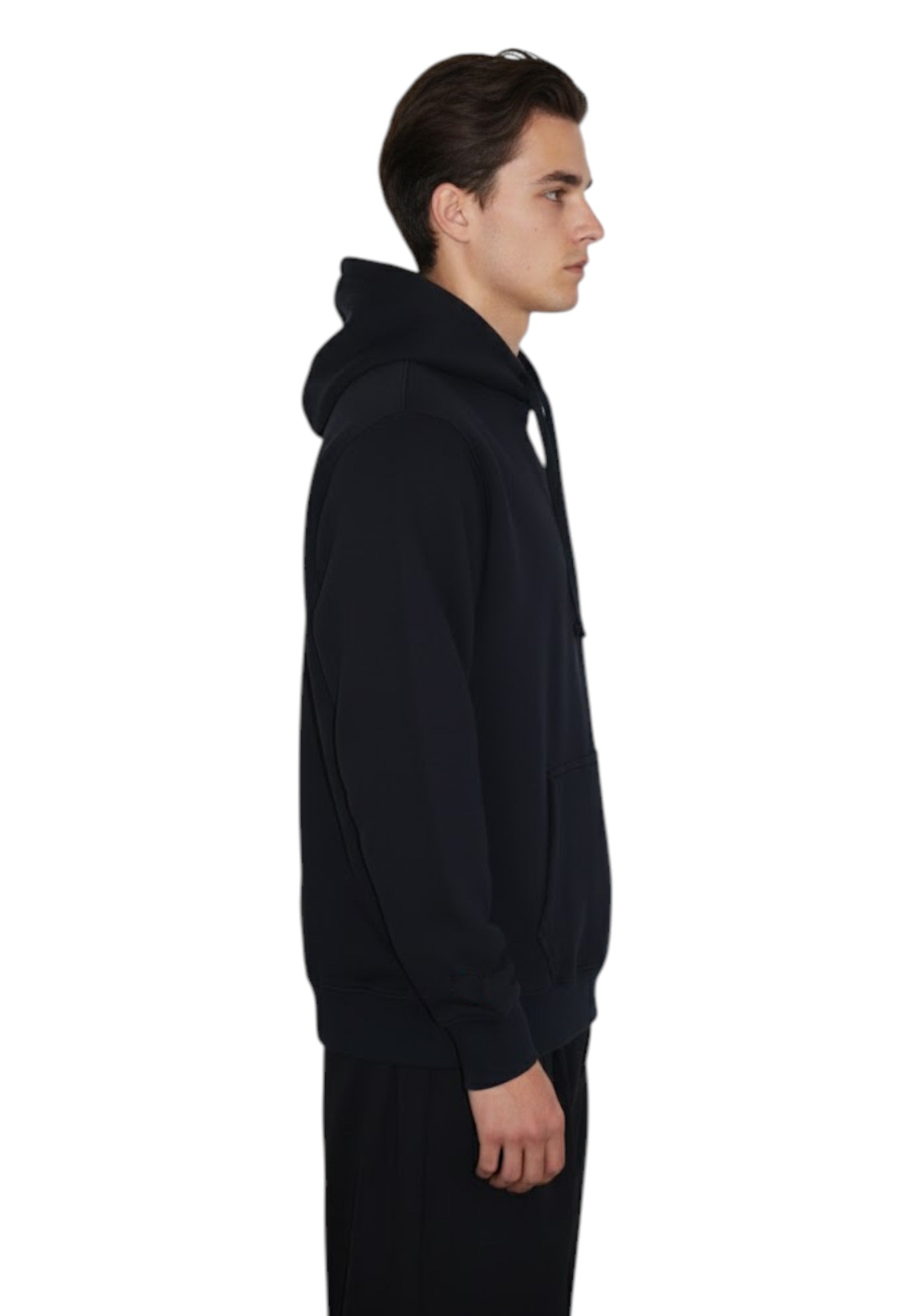 FELPE CON CAPPUCCIO Nero Mc2 Saint Barth