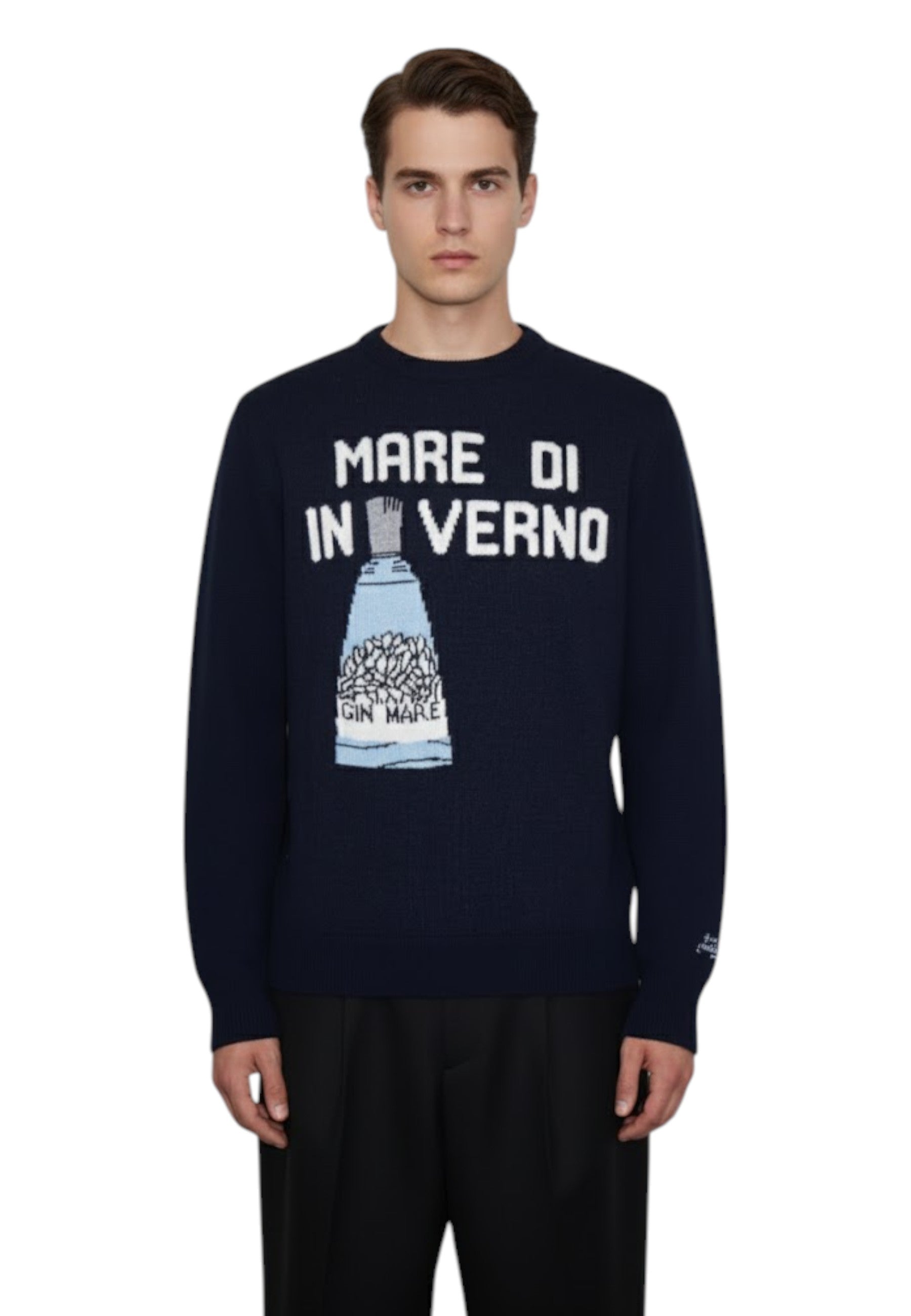 GIROCOLLO MANICA LUNGA Blu Mc2 Saint Barth