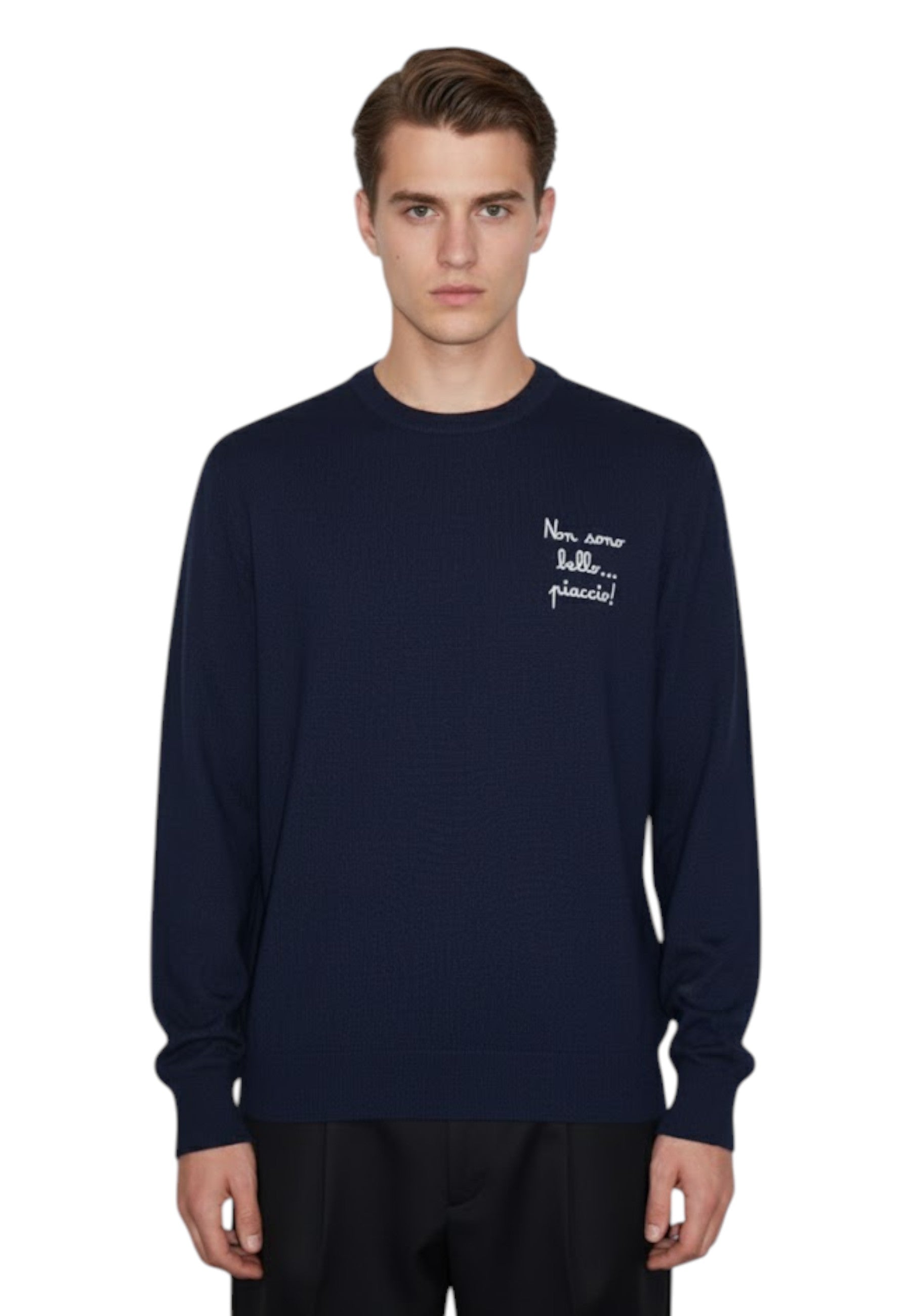 GIROCOLLO MANICA LUNGA Blu Mc2 Saint Barth