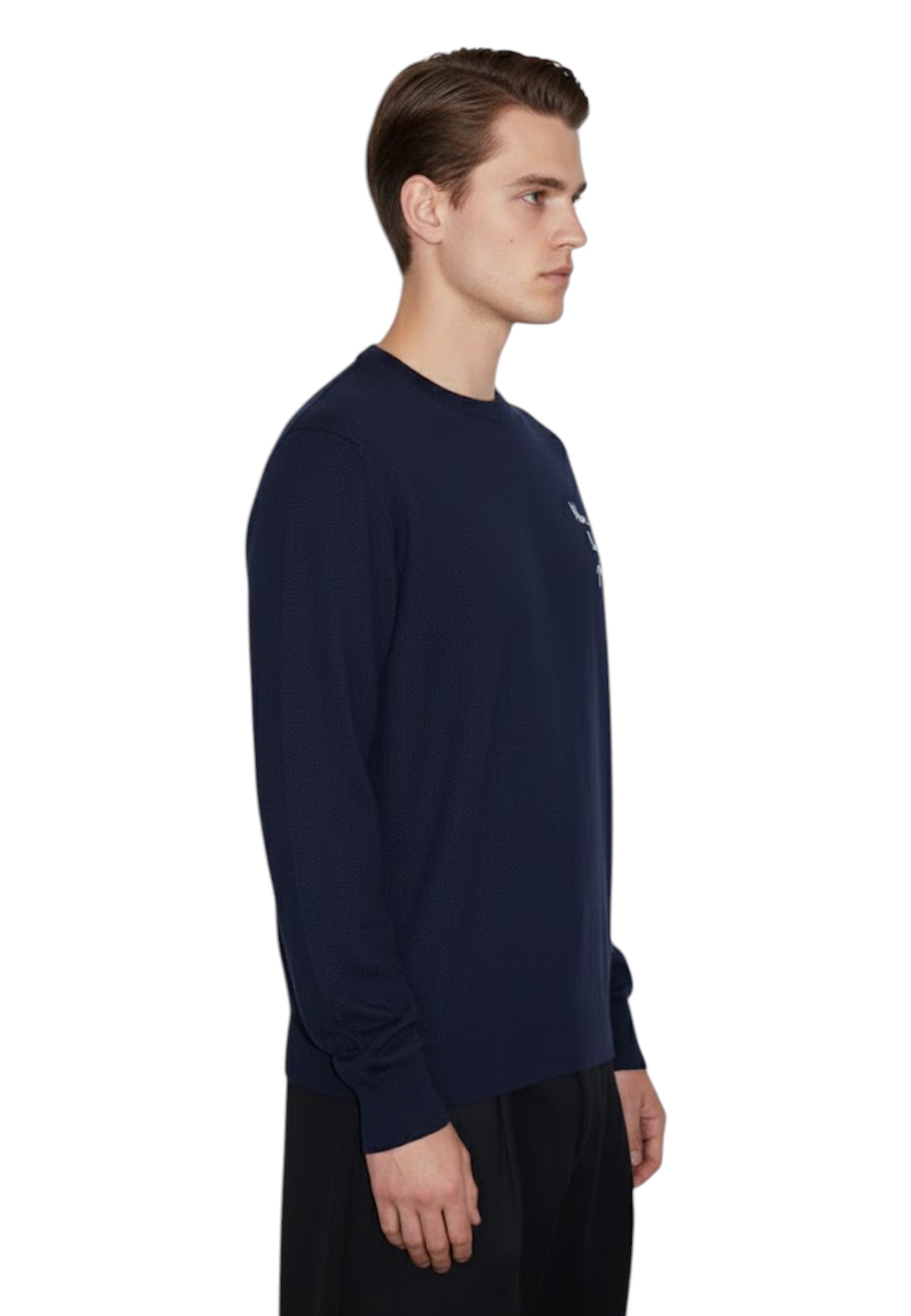 GIROCOLLO MANICA LUNGA Blu Mc2 Saint Barth