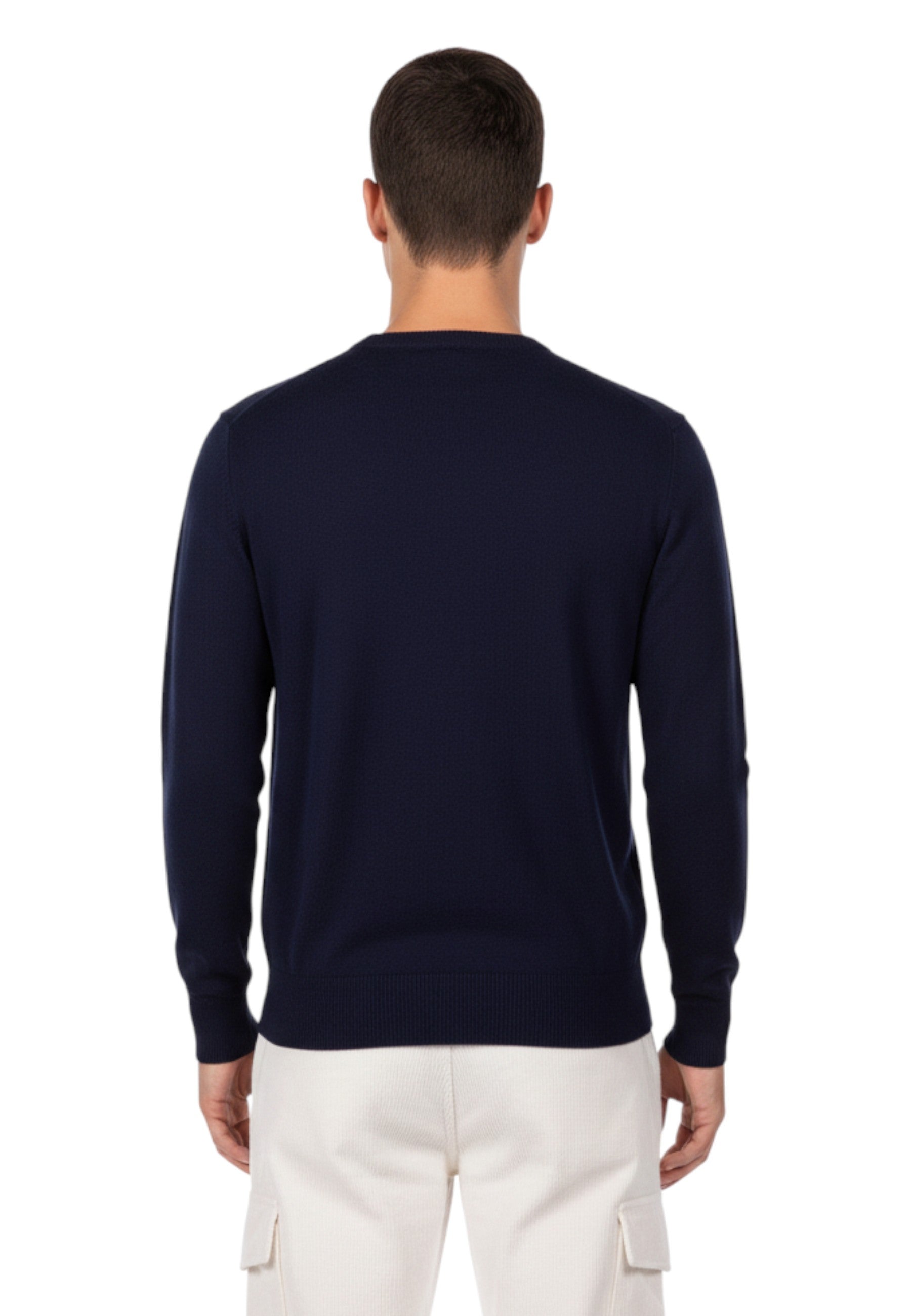 GIROCOLLO MANICA LUNGA Blu Mc2 Saint Barth