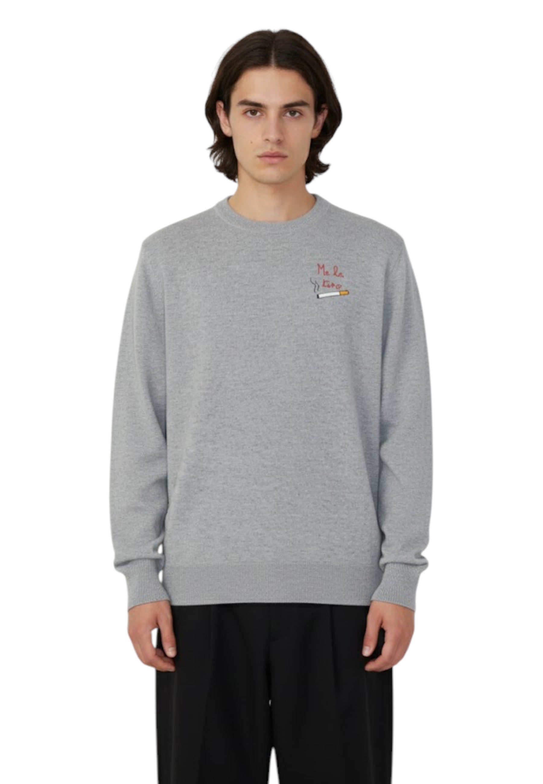 GIROCOLLO MANICA LUNGA Grigio Mc2 Saint Barth