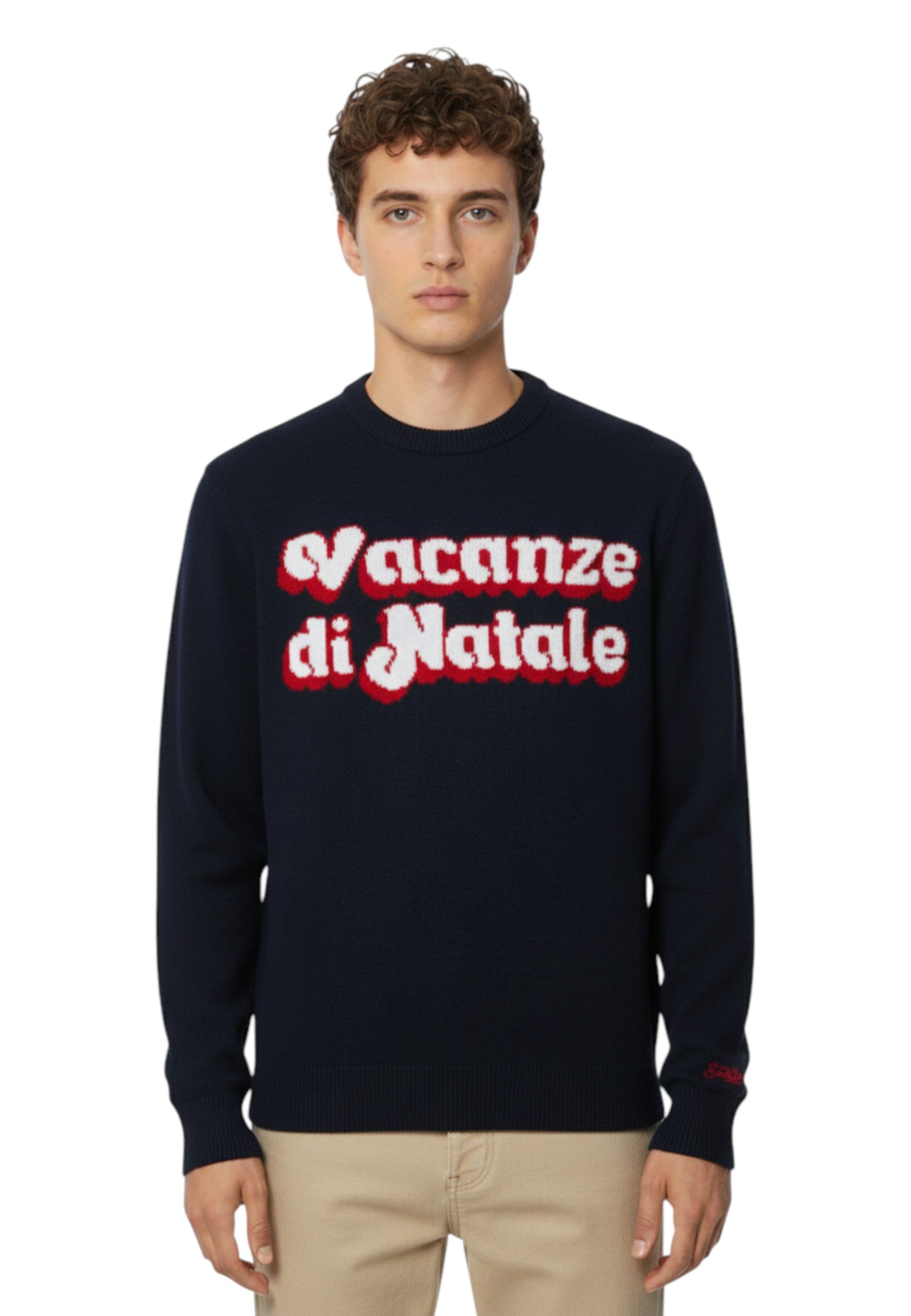 GIROCOLLO MANICA LUNGA Blu Mc2 Saint Barth