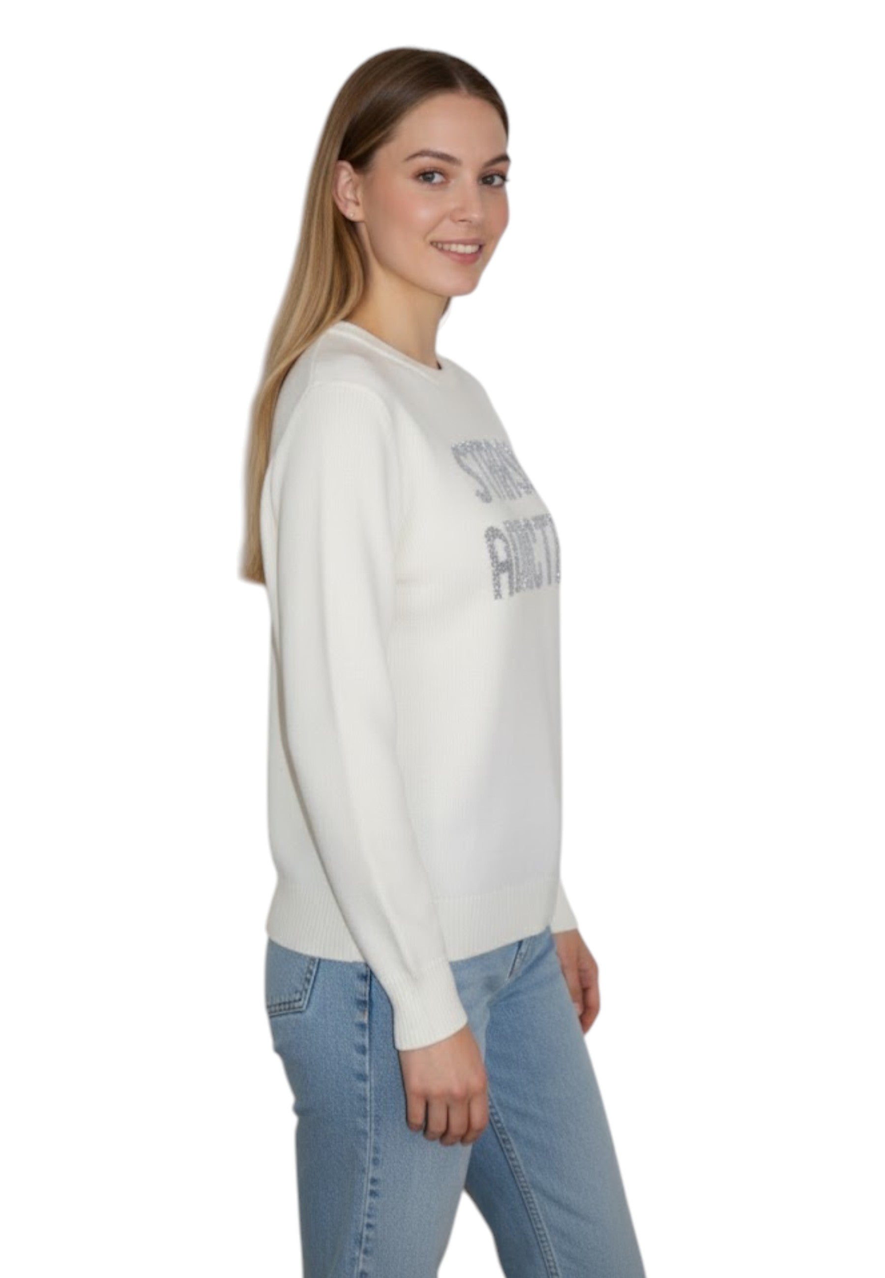 GIROCOLLO MANICA LUNGA Panna Mc2 Saint Barth