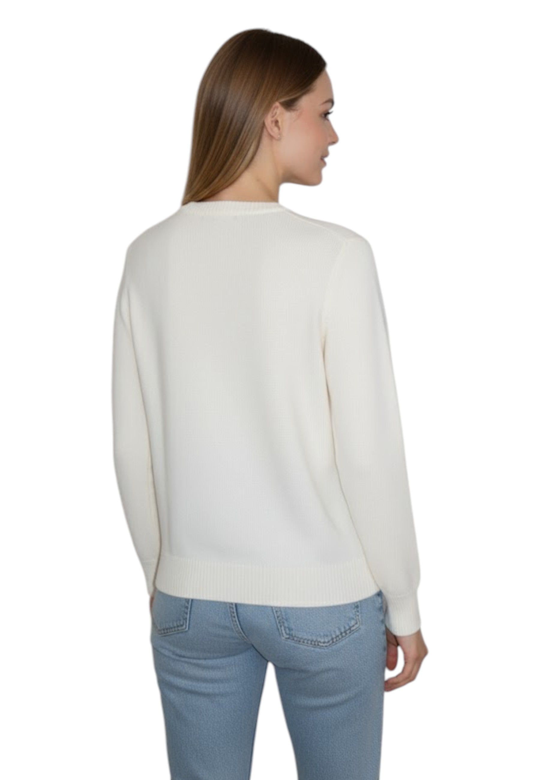 GIROCOLLO MANICA LUNGA Panna Mc2 Saint Barth