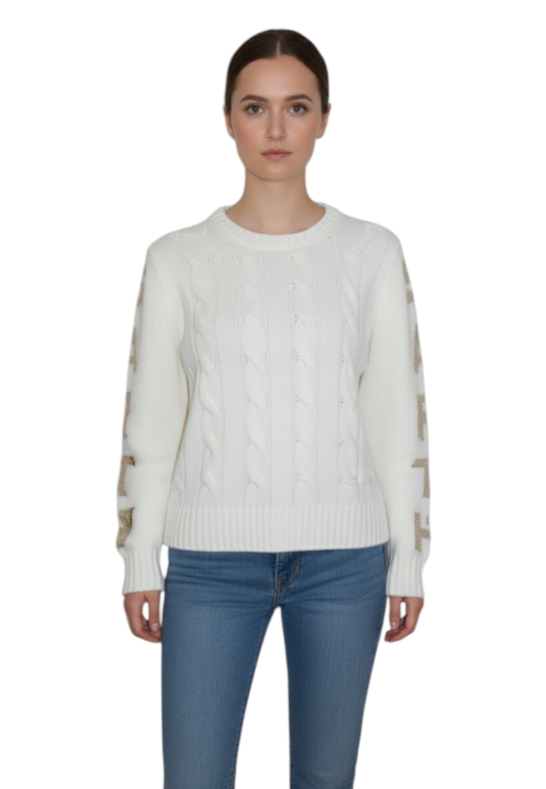 GIROCOLLO MANICA LUNGA Panna Mc2 Saint Barth