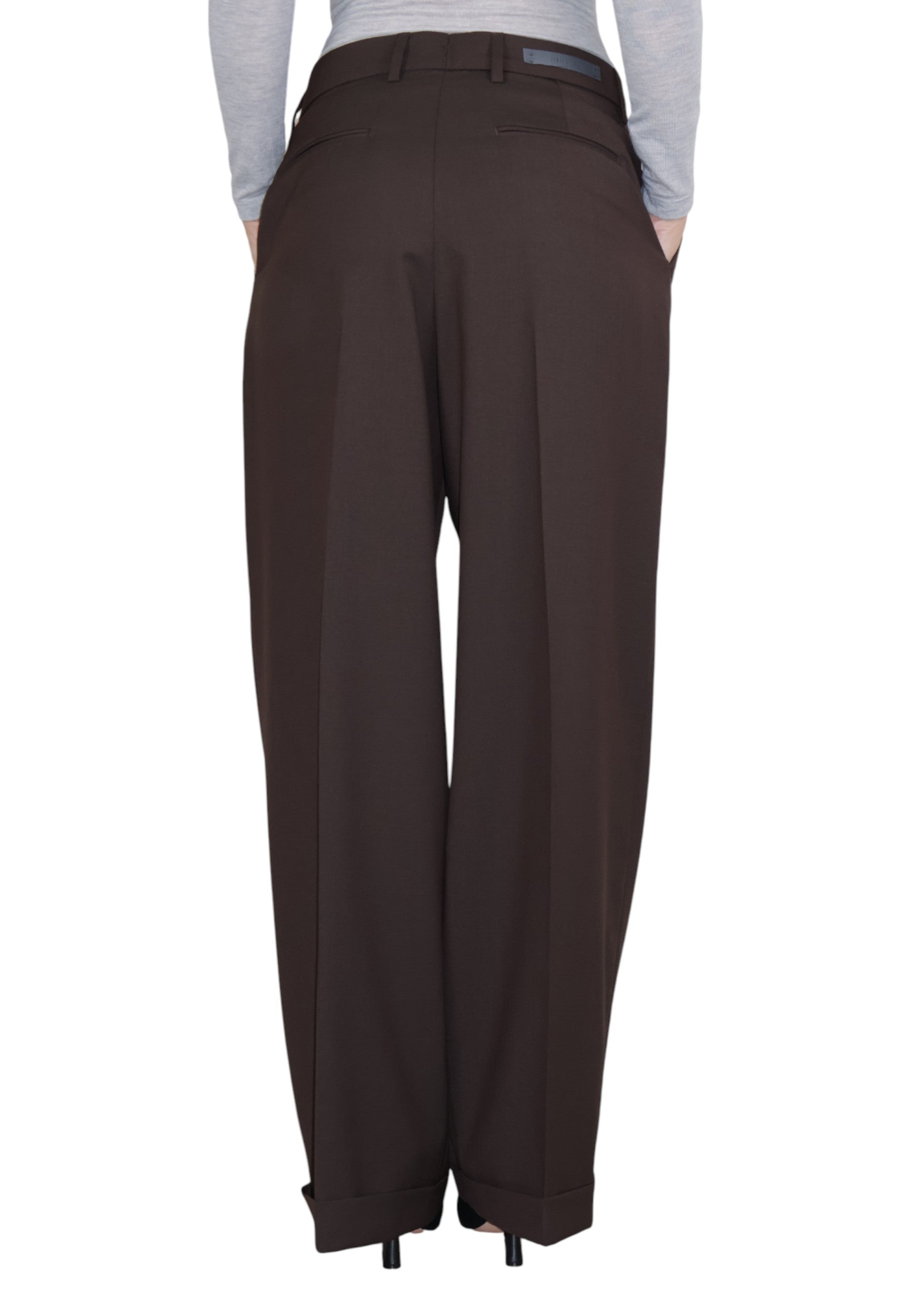 PANTALONI Marrone Briglia