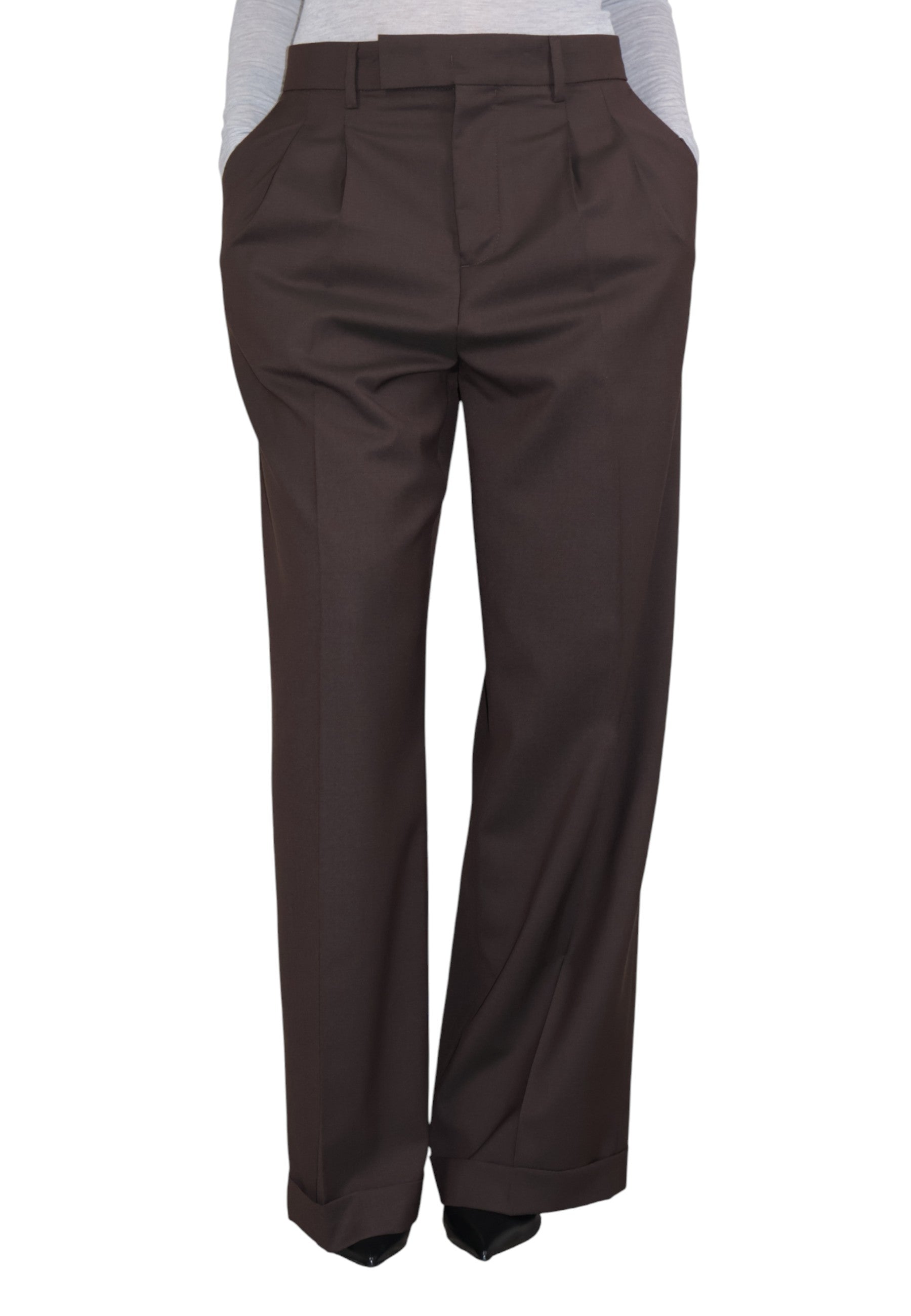 PANTALONI Marrone Briglia