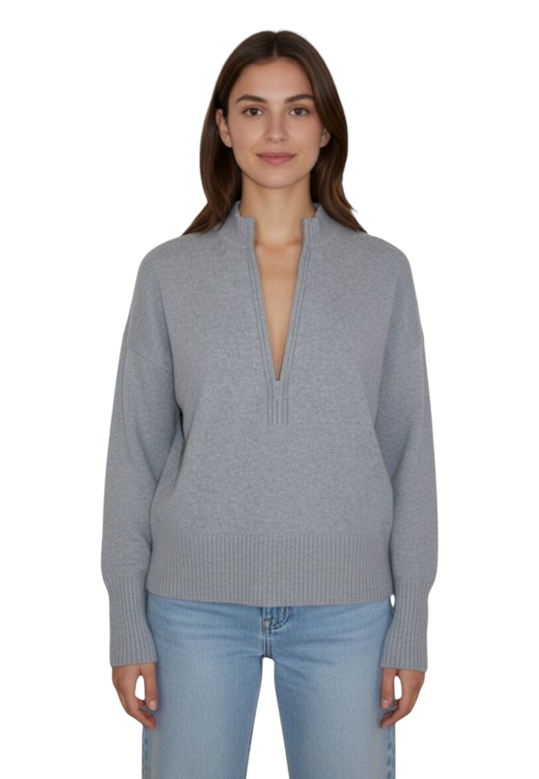 MAGLIE A V Grigio Daniele Fiesoli Collezione N_ø1