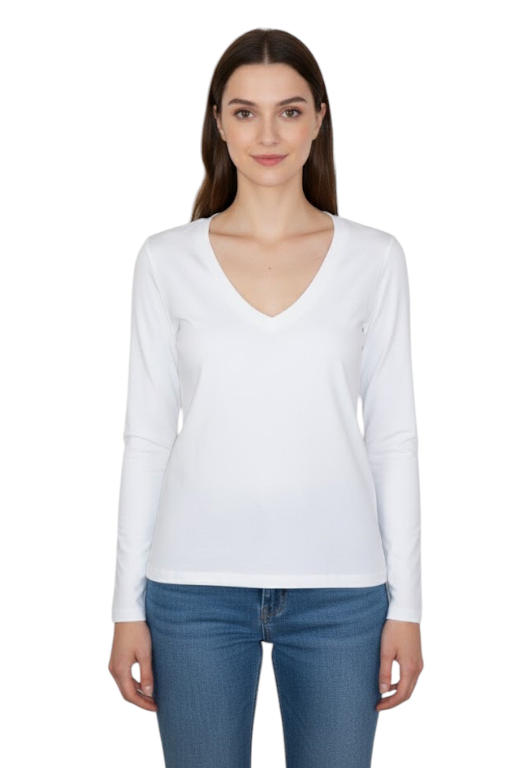 MAGLIE A V Bianco Daniele Fiesoli Collezione N_ø1