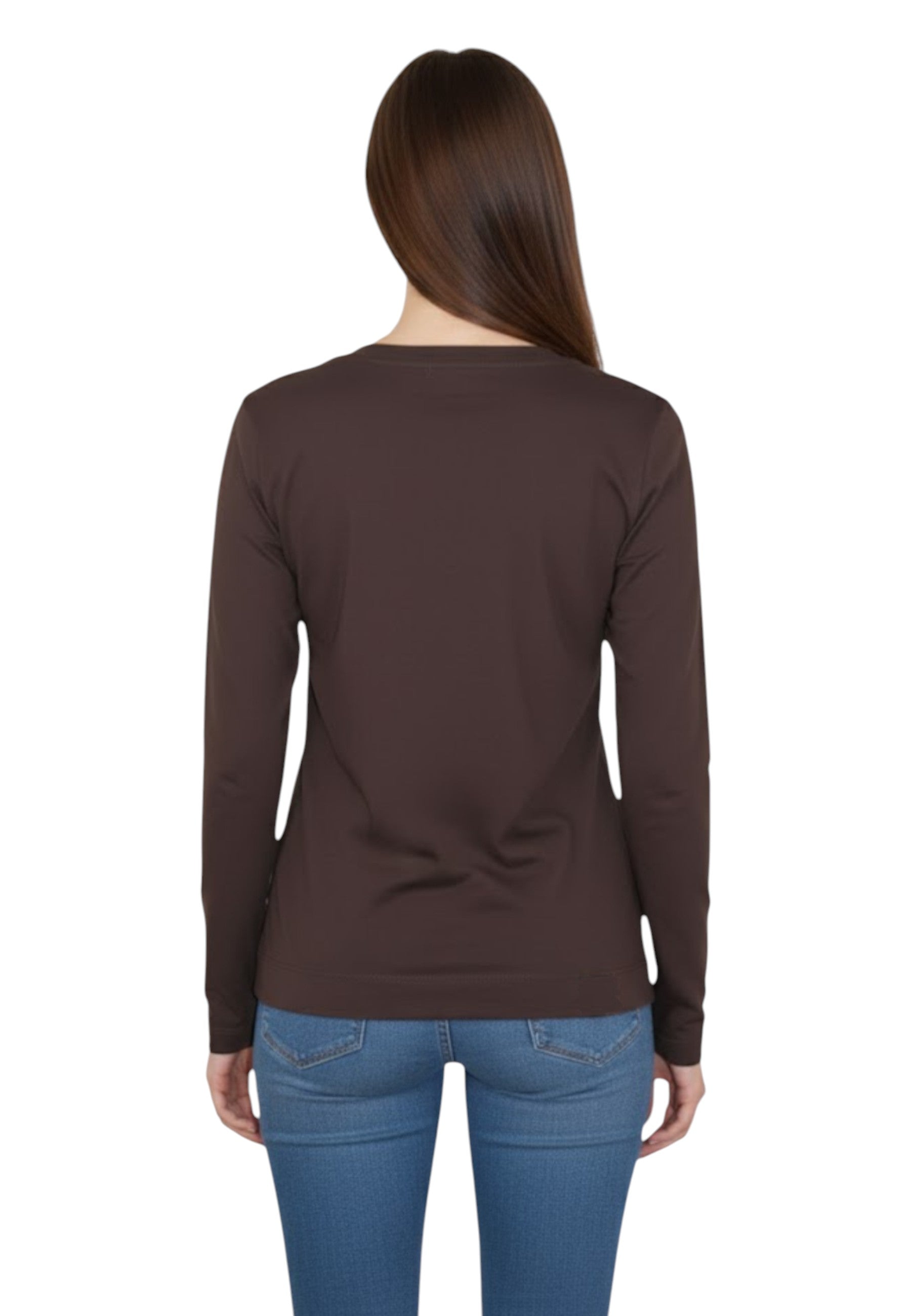 MAGLIE A V Marrone Daniele Fiesoli Collezione N_ø1