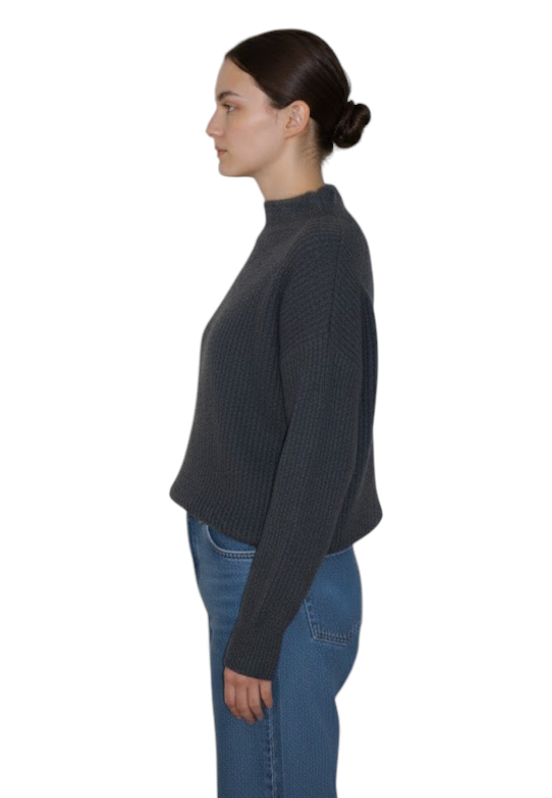 GIROCOLLO MANICA LUNGA Grigio Liviana Conti