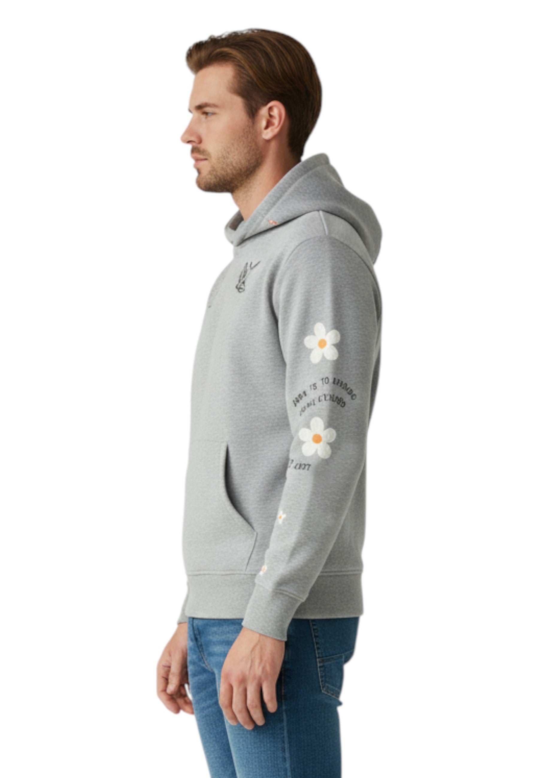 FELPE CON CAPPUCCIO Grigio Inspired By A True Story