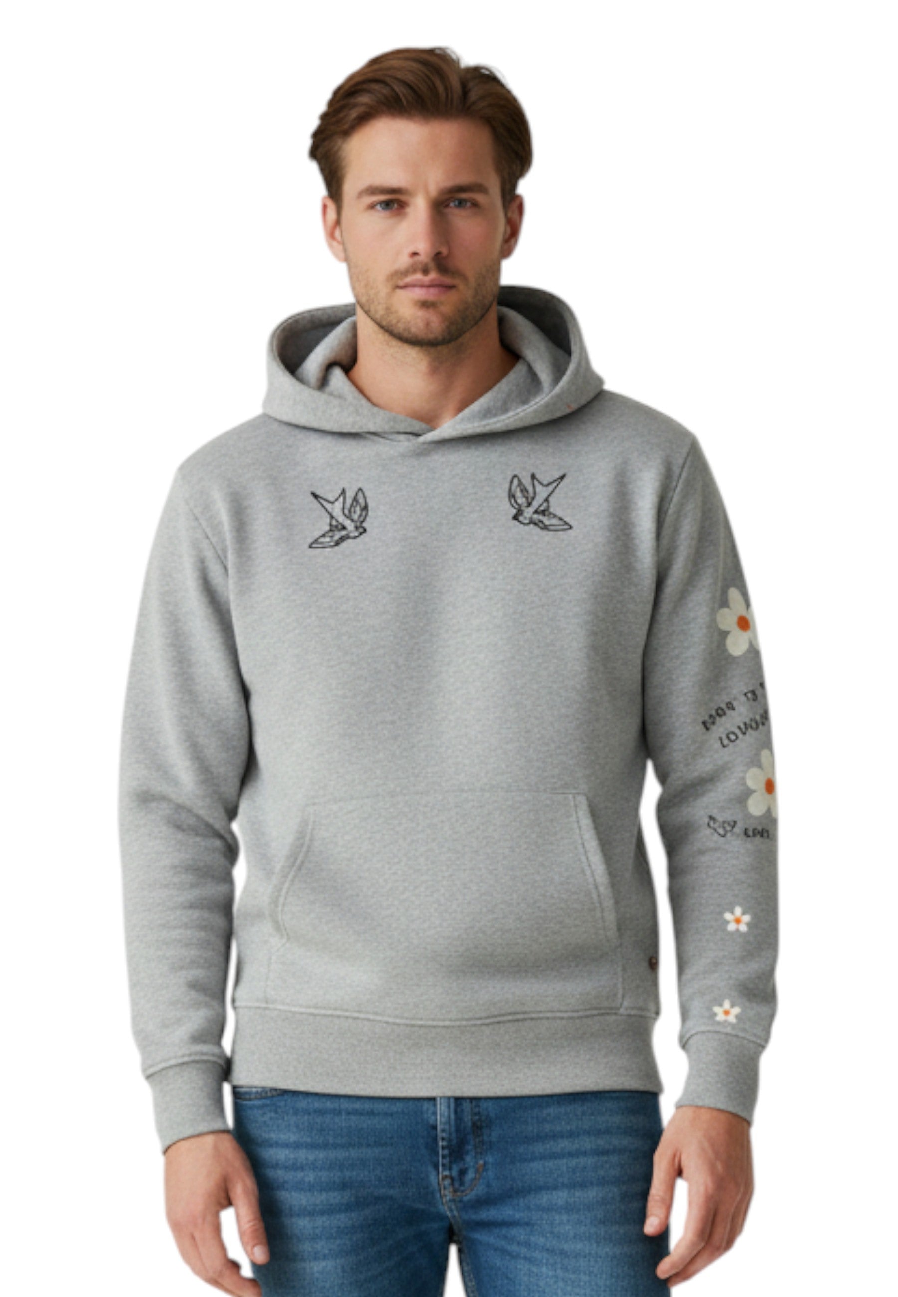 FELPE CON CAPPUCCIO Grigio Inspired By A True Story