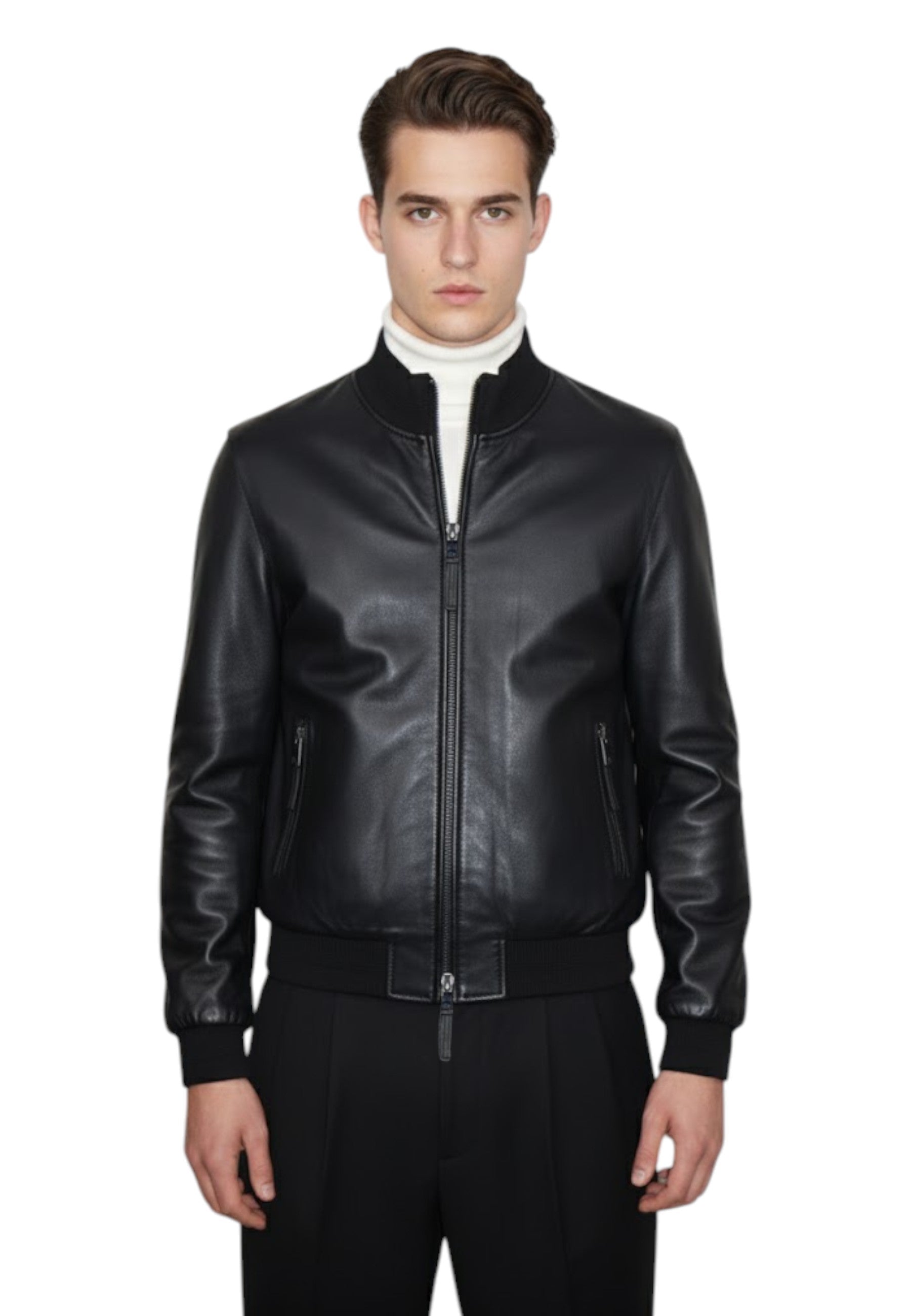 GIUBBOTTI IN PELLE Nero Authority