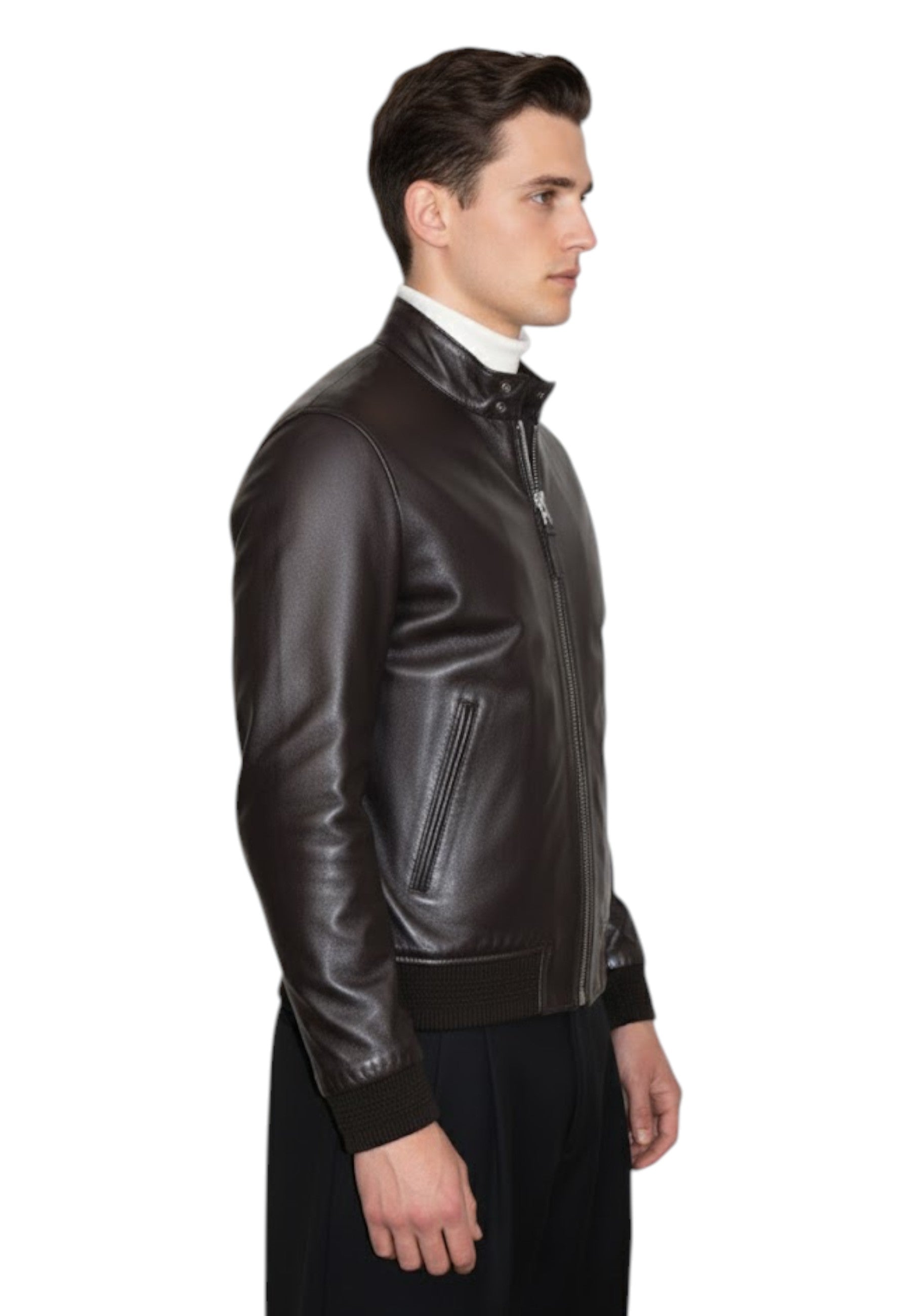 GIUBBOTTI IN PELLE Marrone Authority