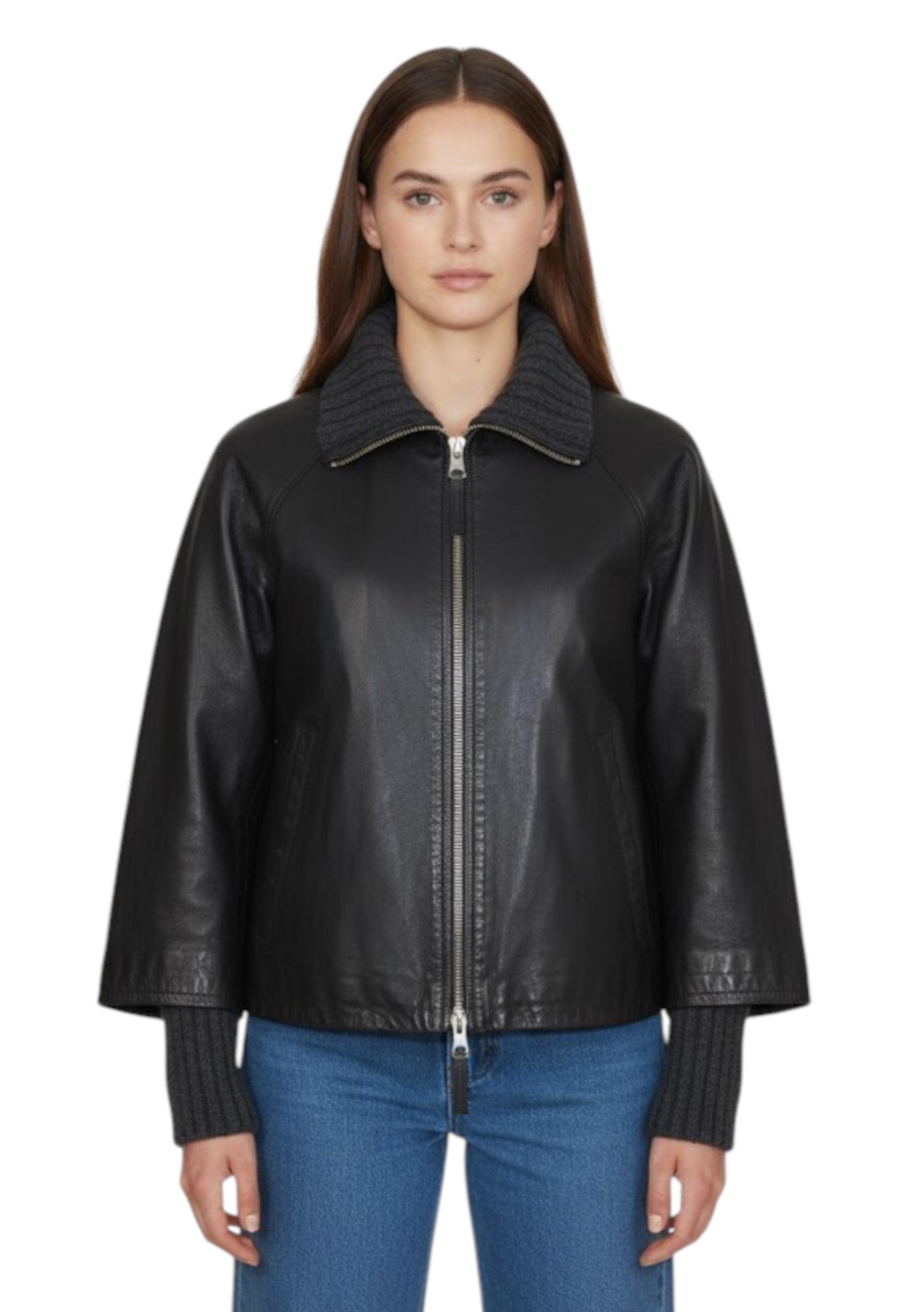 GIUBBOTTI IN PELLE Nero Authority