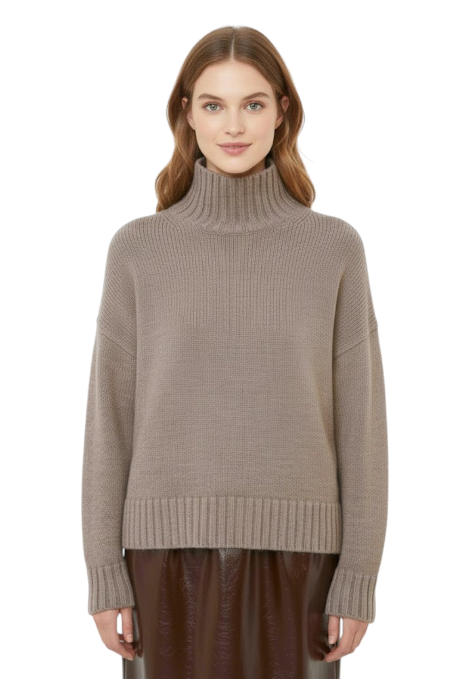 MAGLIE A LUPETTO Marrone Meimei J