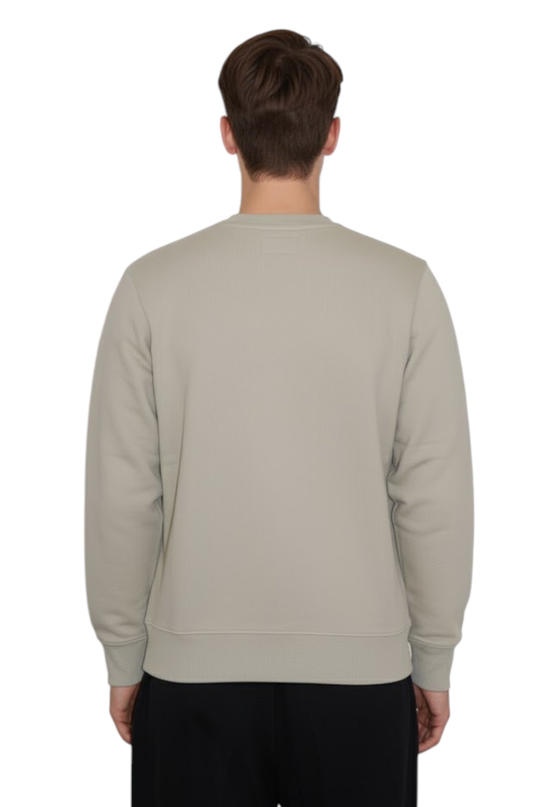 FELPA A GIROCOLLO Beige Roy Roger's