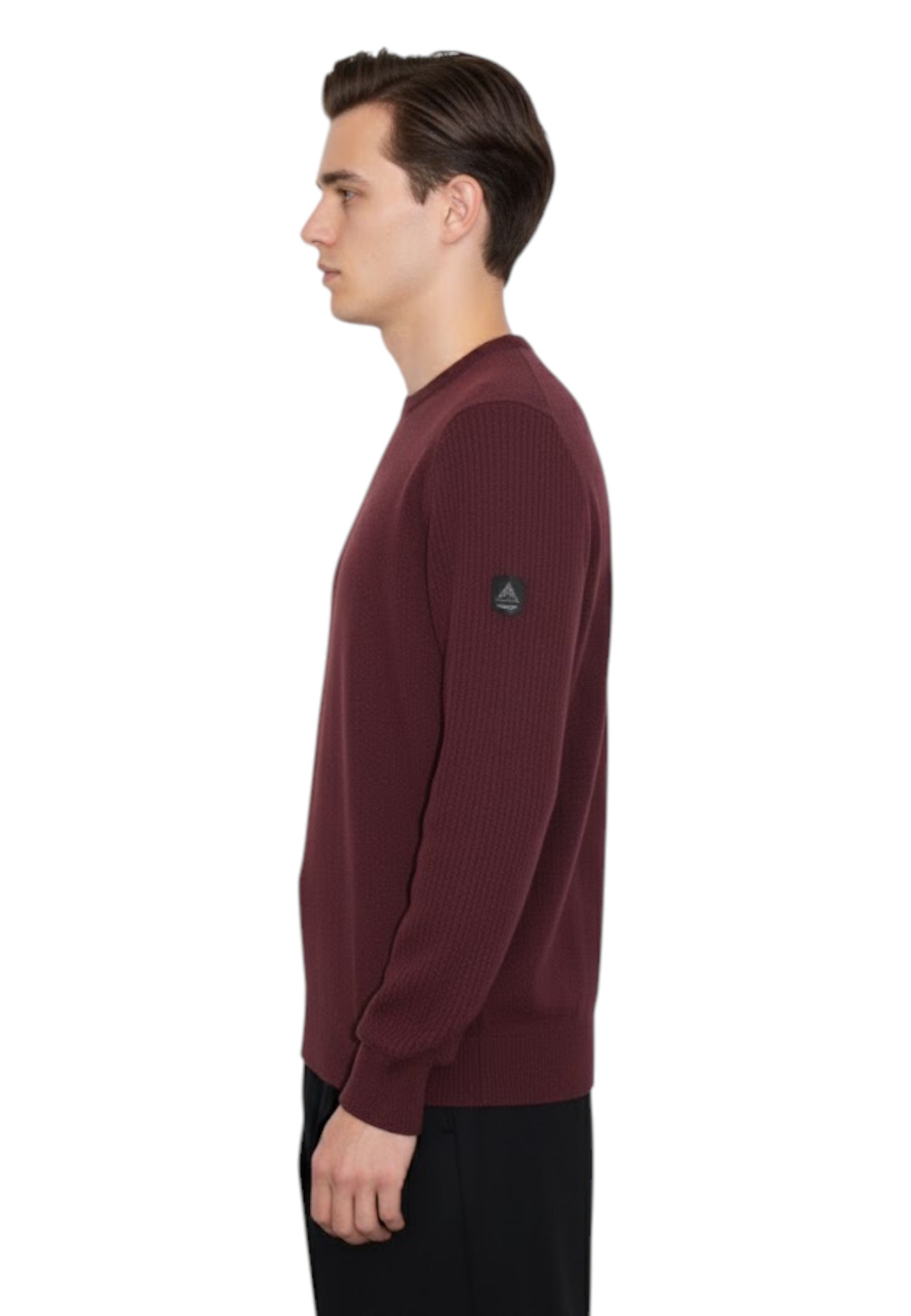 FELPA A GIROCOLLO Rosso Roy Roger's