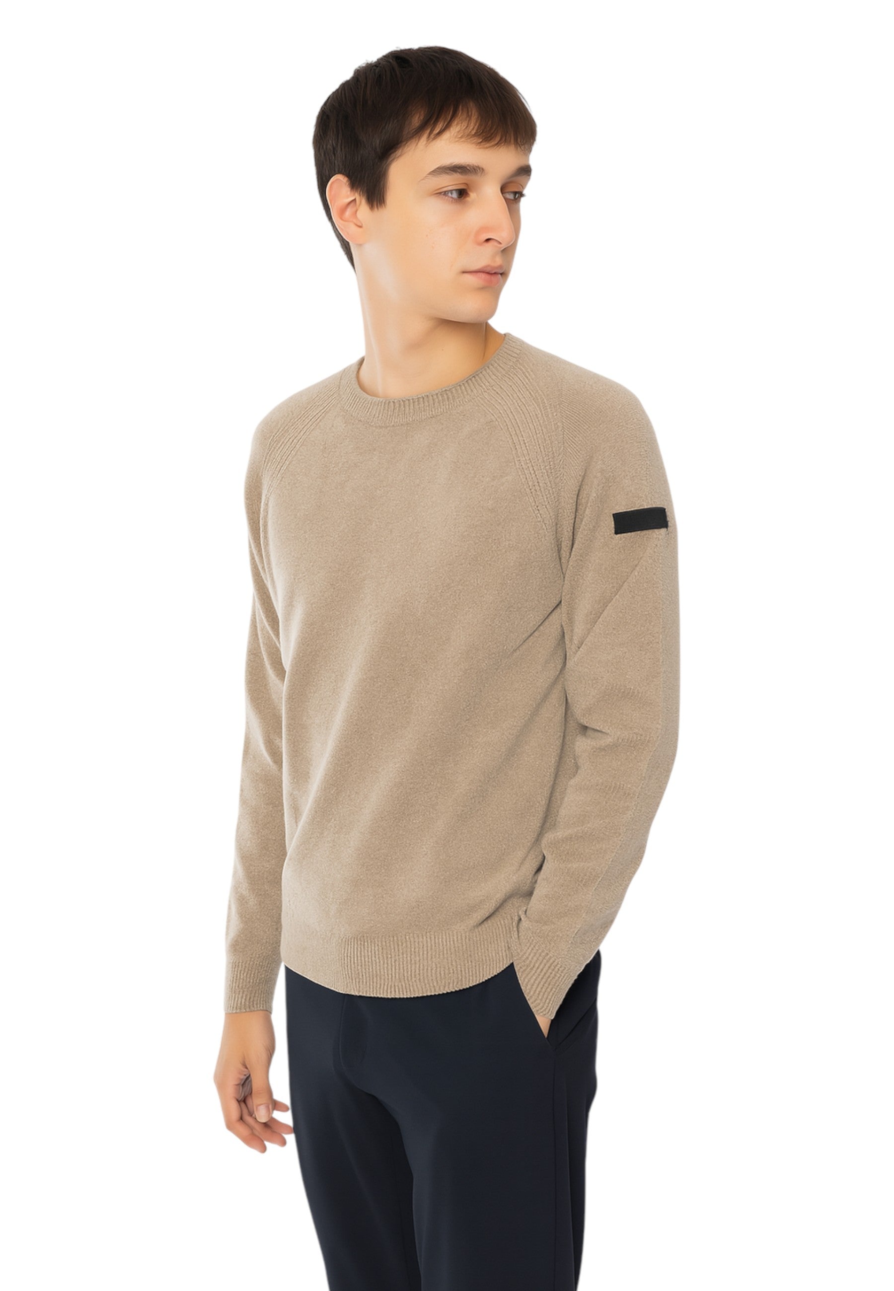 GIROCOLLO MANICA LUNGA Beige Rrd