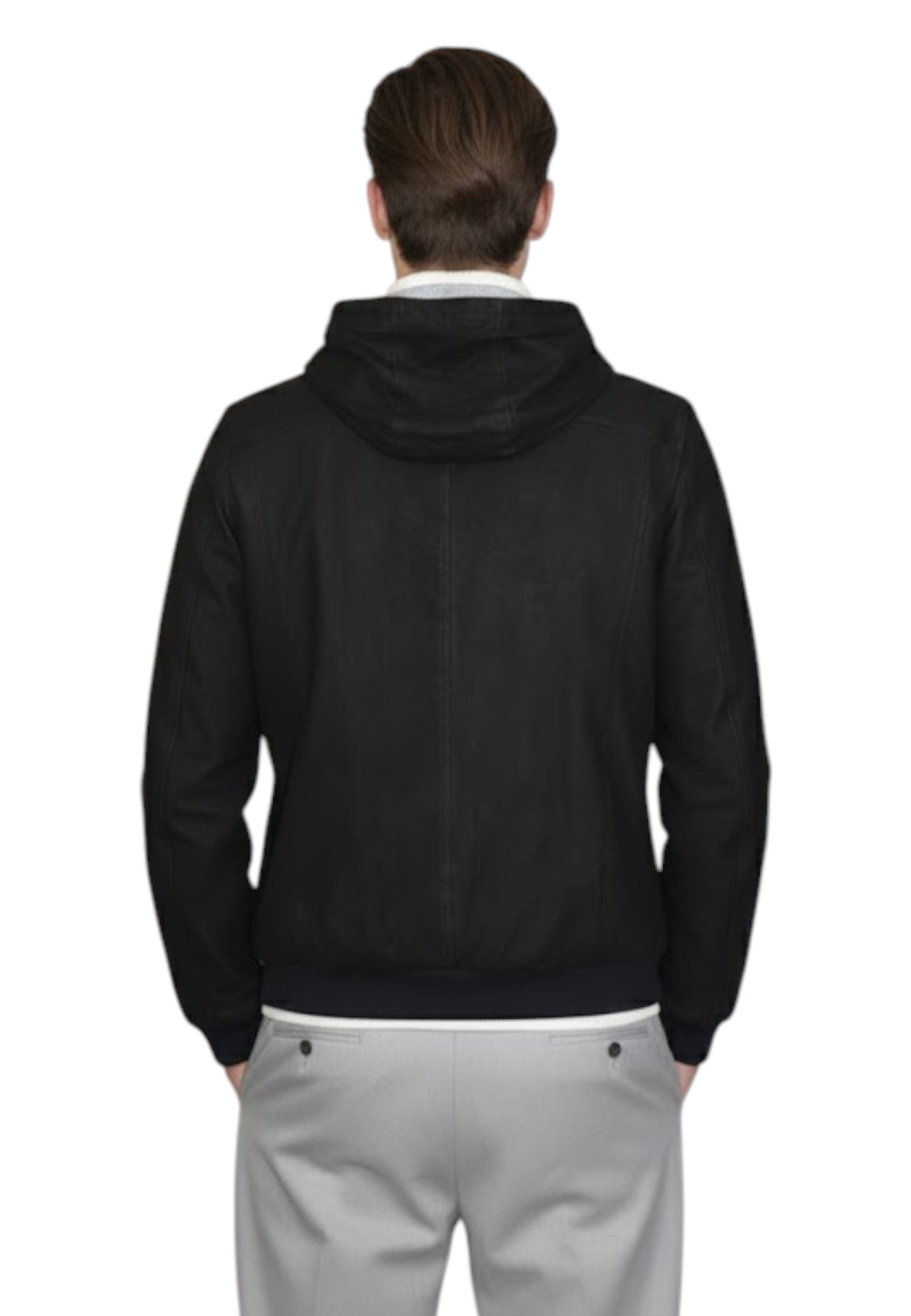 GIUBBOTTI IN PELLE Nero Emanuele Curci