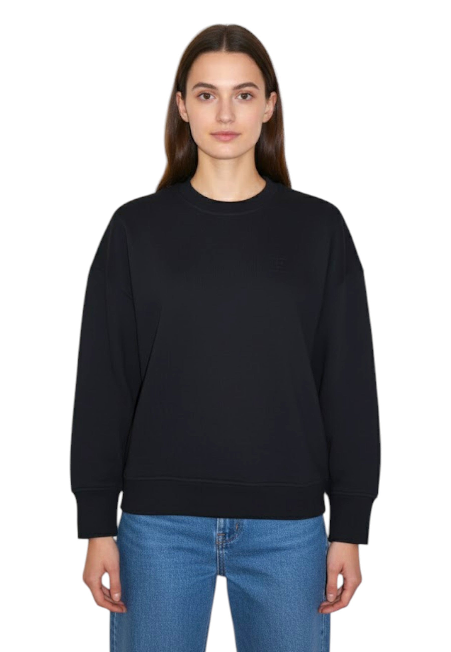 FELPA A GIROCOLLO Nero Woc