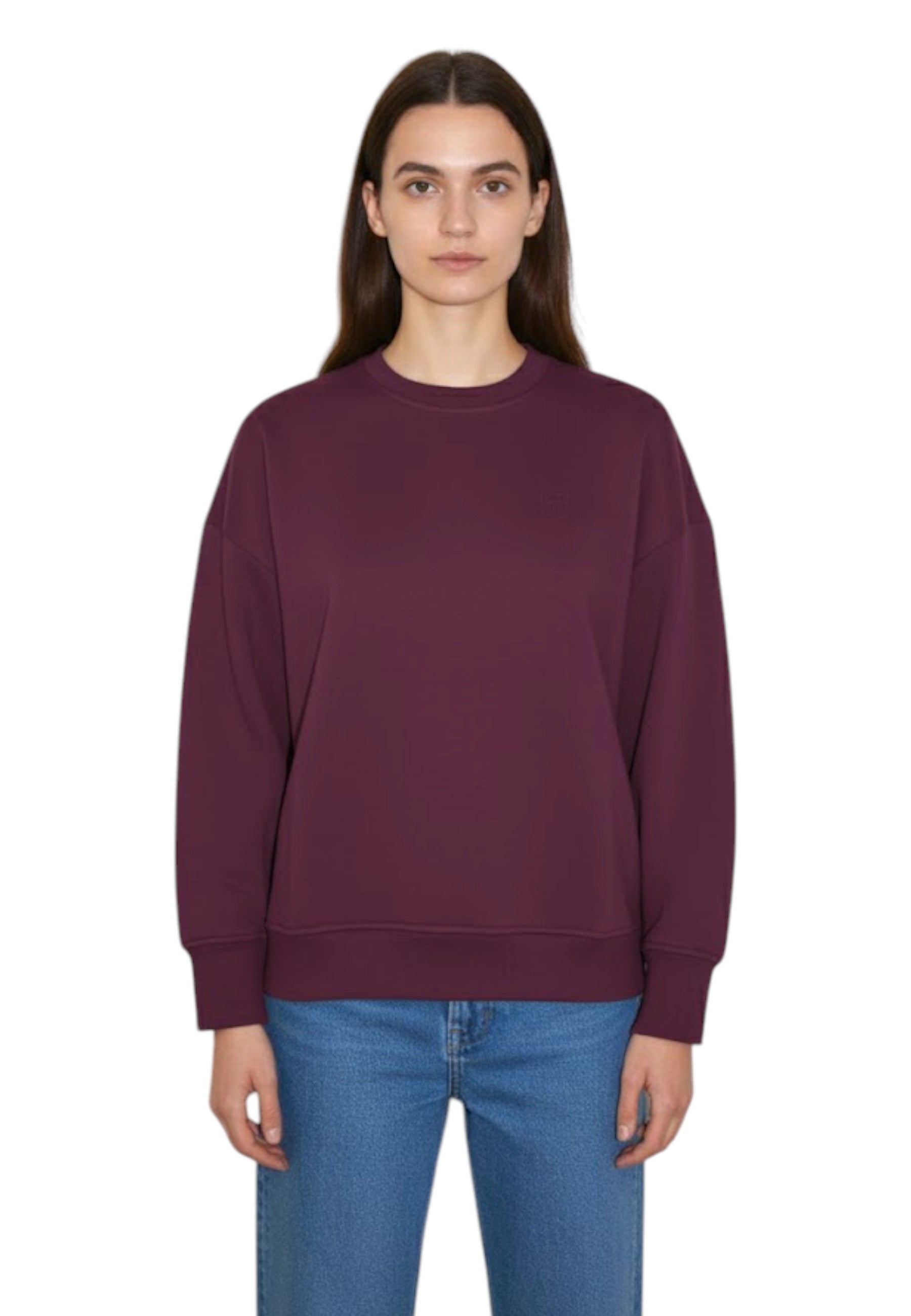 FELPA A GIROCOLLO Rosso Woc