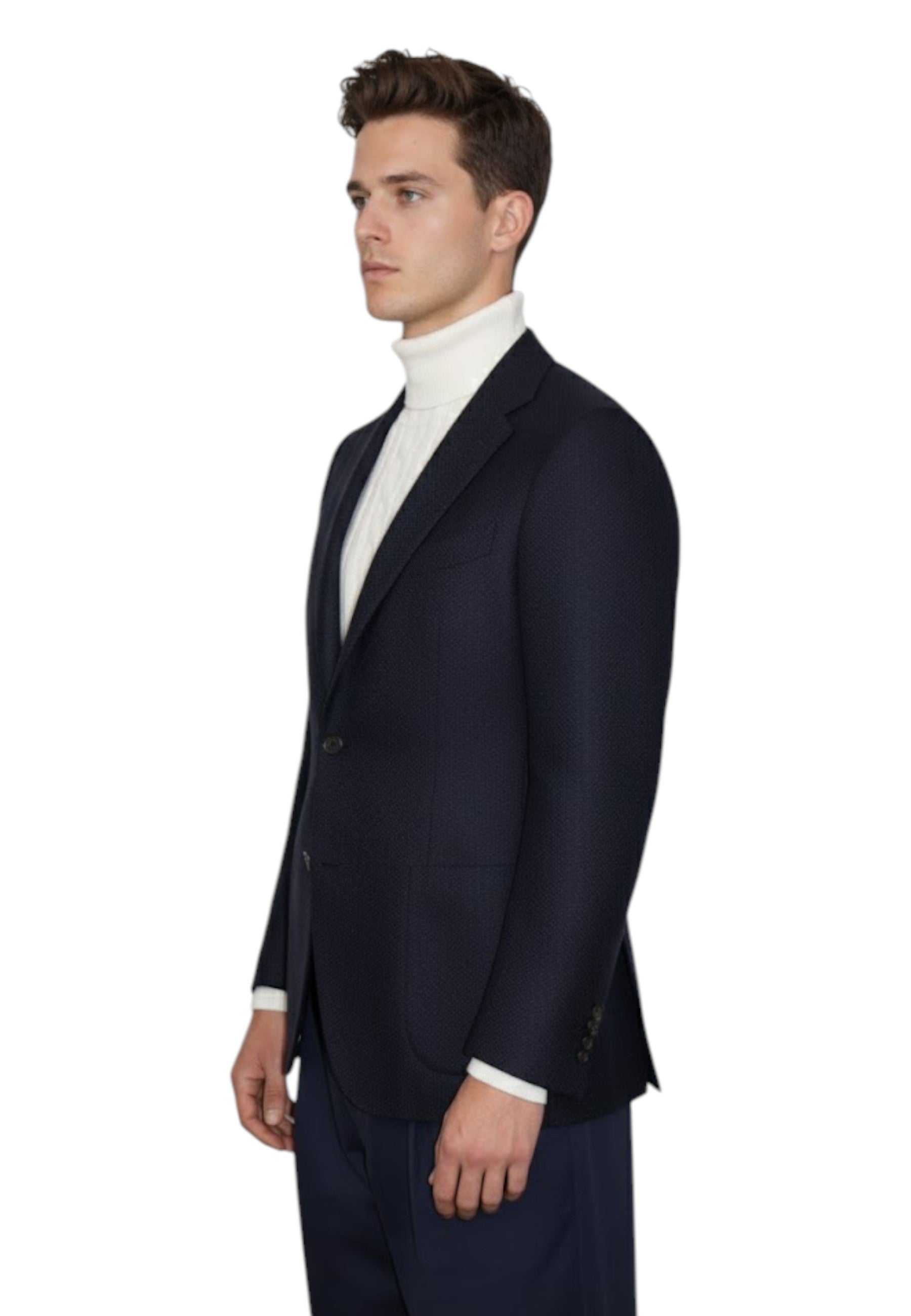 BLAZER MONOPETTO Blu Bagnoli