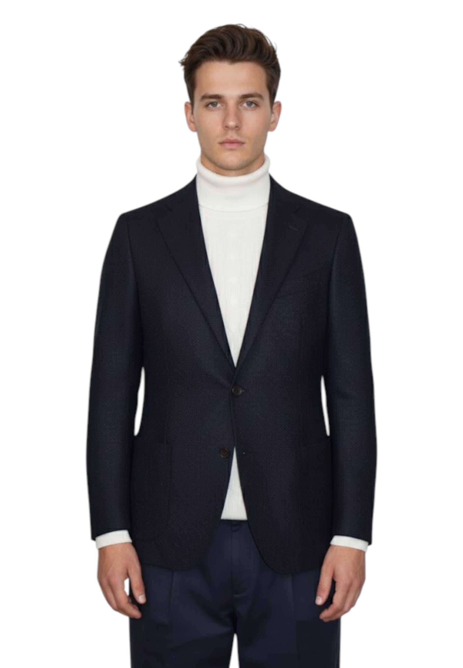 BLAZER MONOPETTO Blu Bagnoli