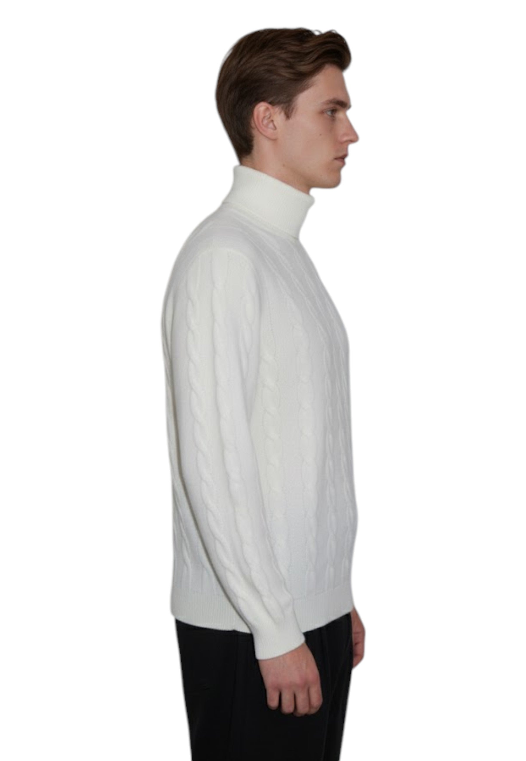 DOLCEVITA MANICA LUNGA Bianco Blu Cashmere