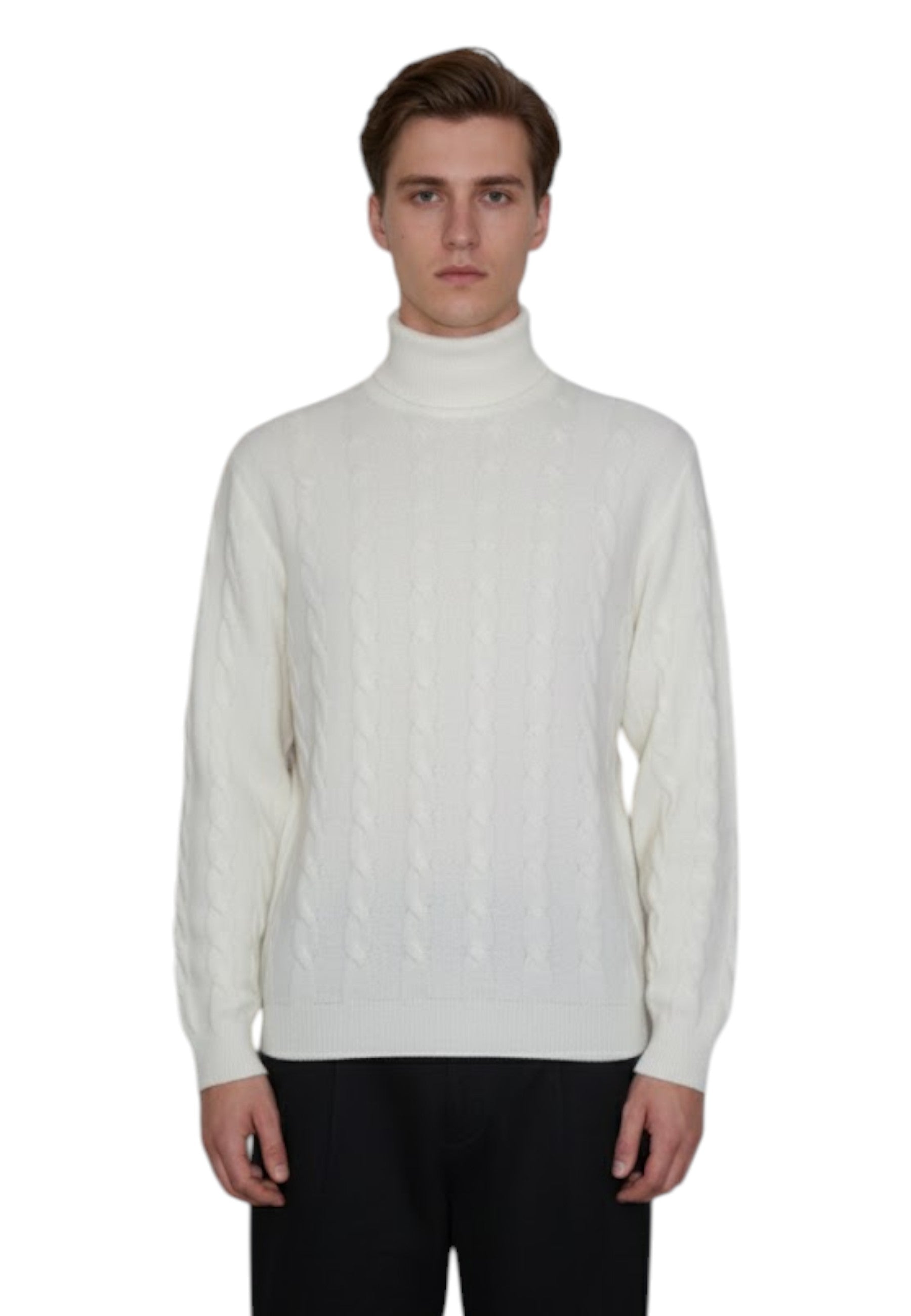 DOLCEVITA MANICA LUNGA Bianco Blu Cashmere