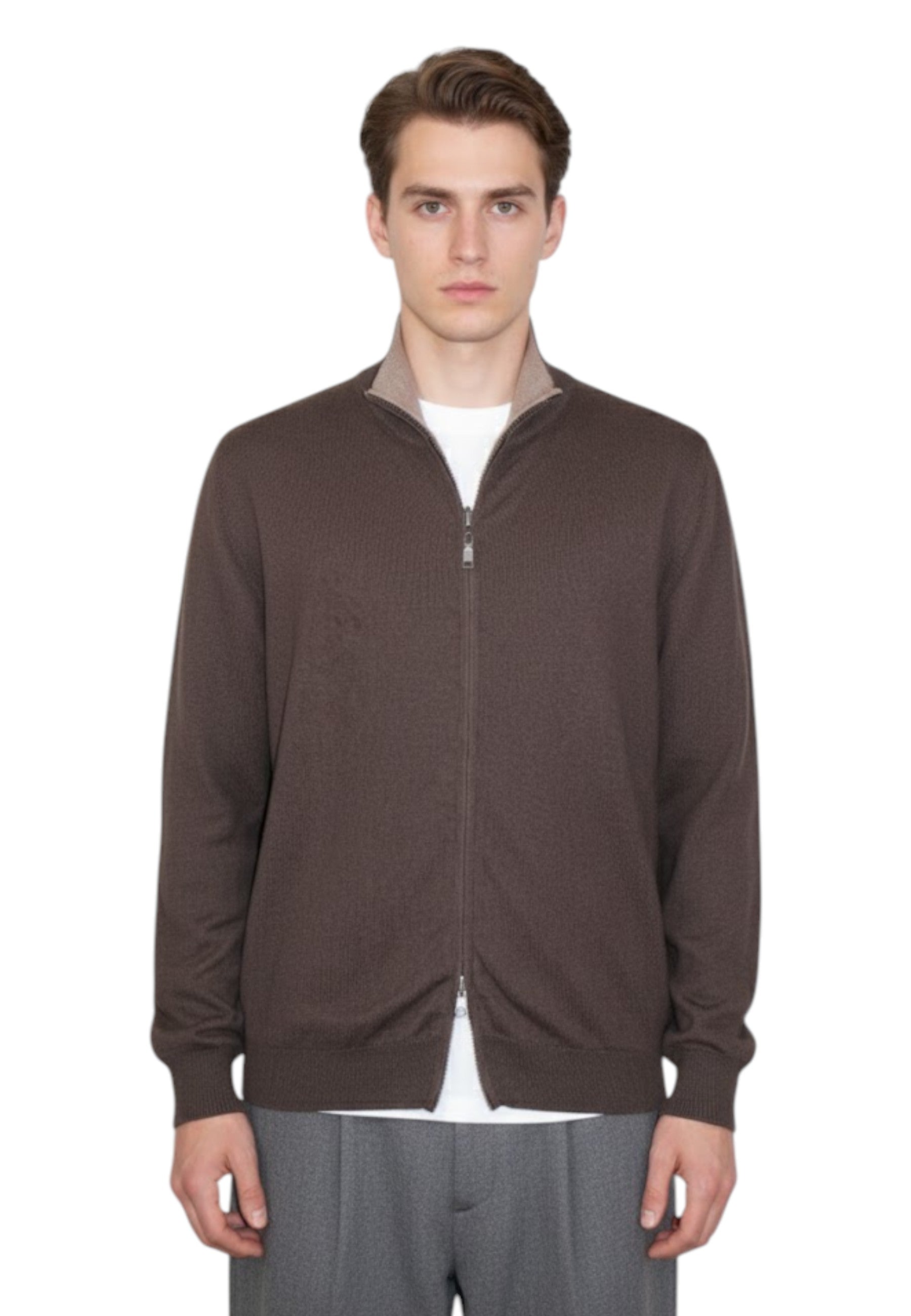 GIACCHE Marrone Blu Cashmere