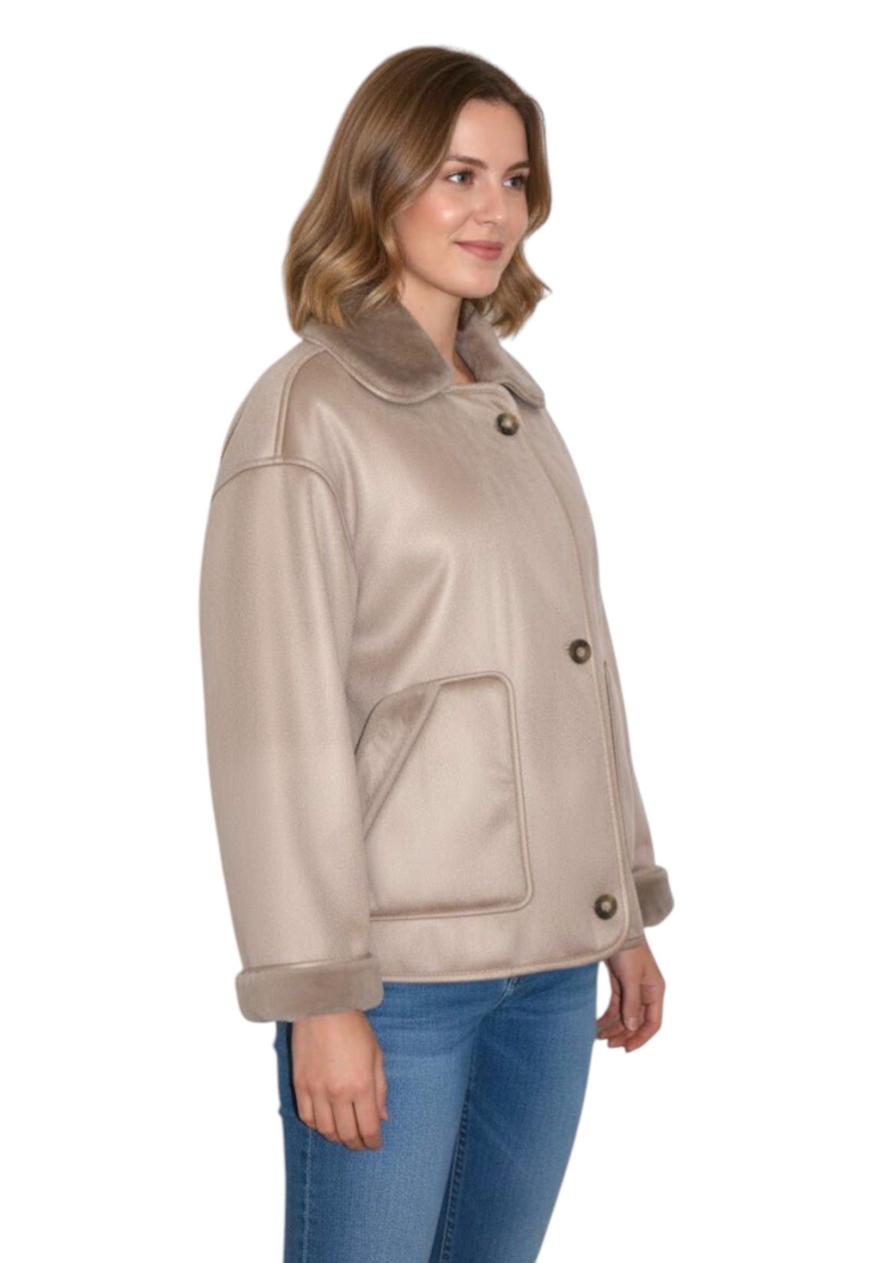 PEACOAT Beige Leon & Loulou